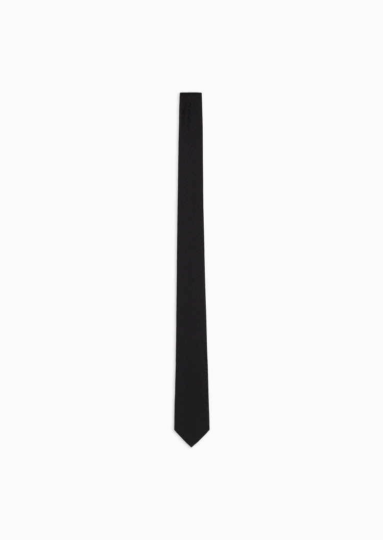 Emporio Armani 男士桑蚕丝提花商务正装领带配饰礼物