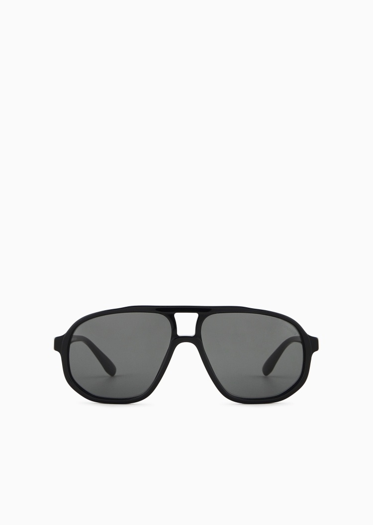 Emporio Armani 男士飞行员形复古潮流太阳眼镜墨镜