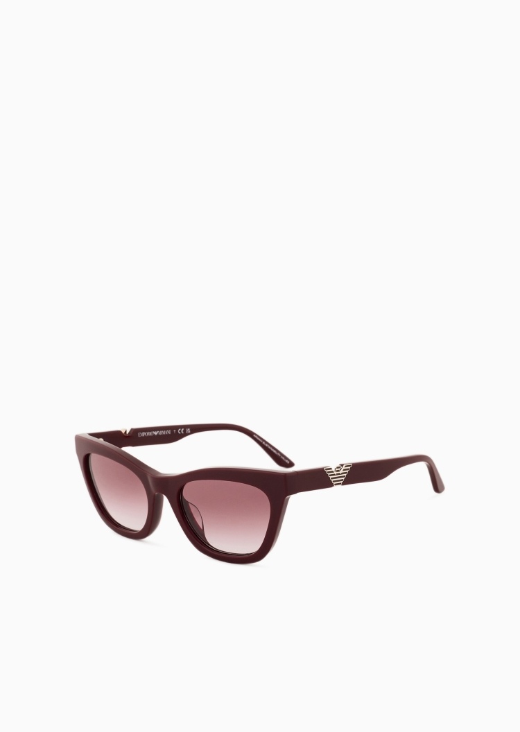 Emporio Armani 女士猫眼形粗框波形鹰标太阳眼镜墨镜