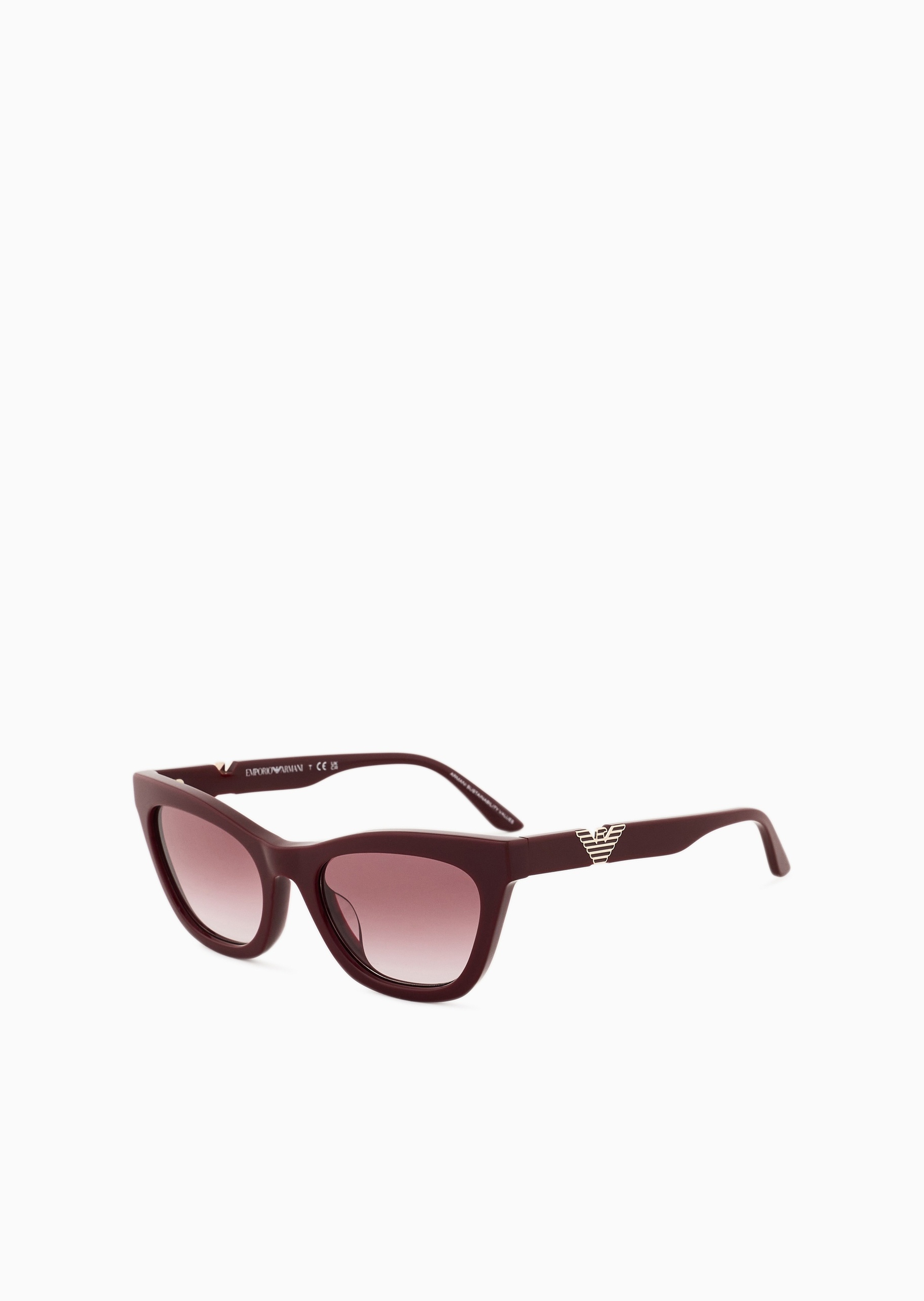 Emporio Armani 女士猫眼形粗框波形鹰标太阳眼镜墨镜