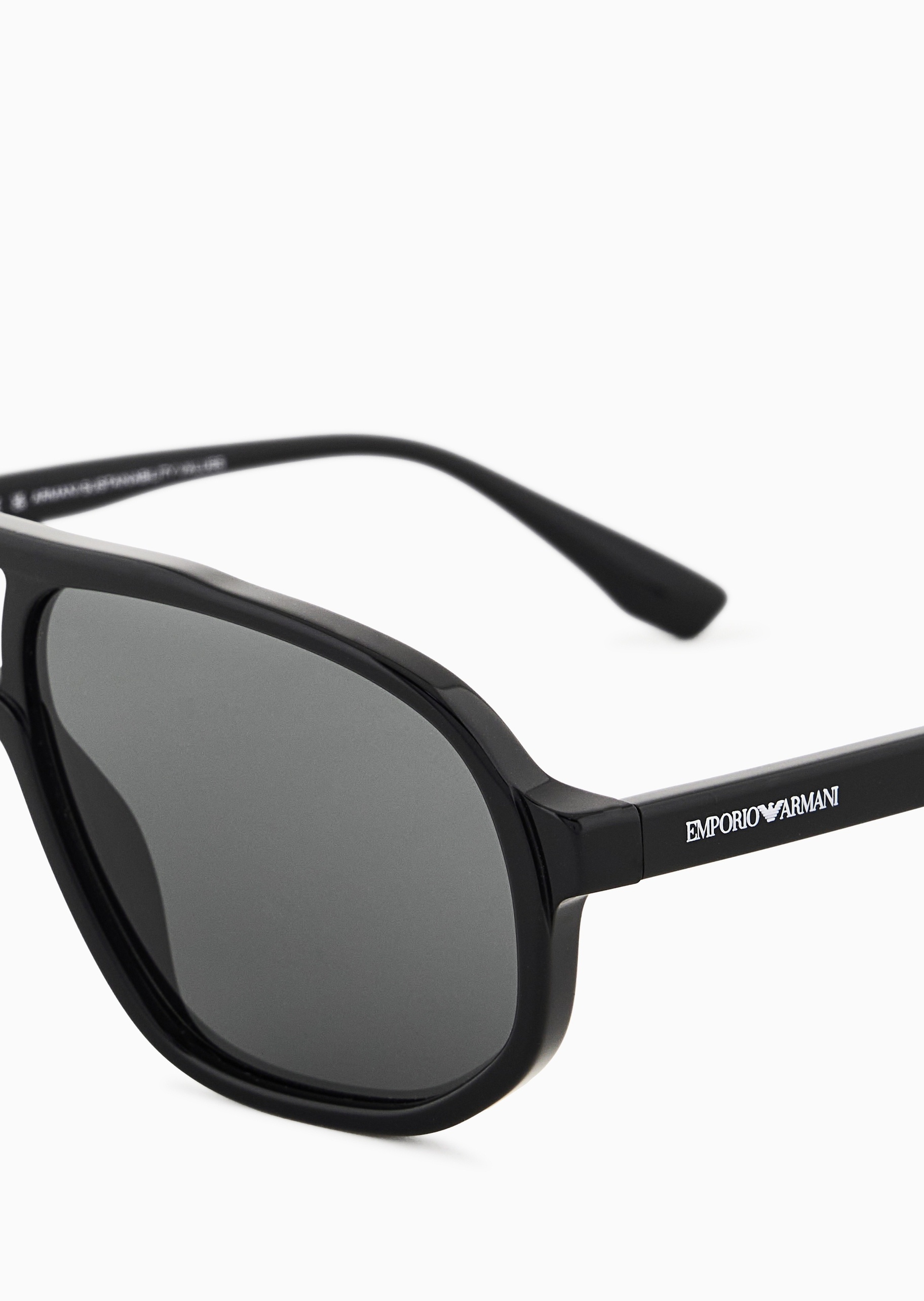 Emporio Armani 男士飞行员形复古潮流太阳眼镜墨镜