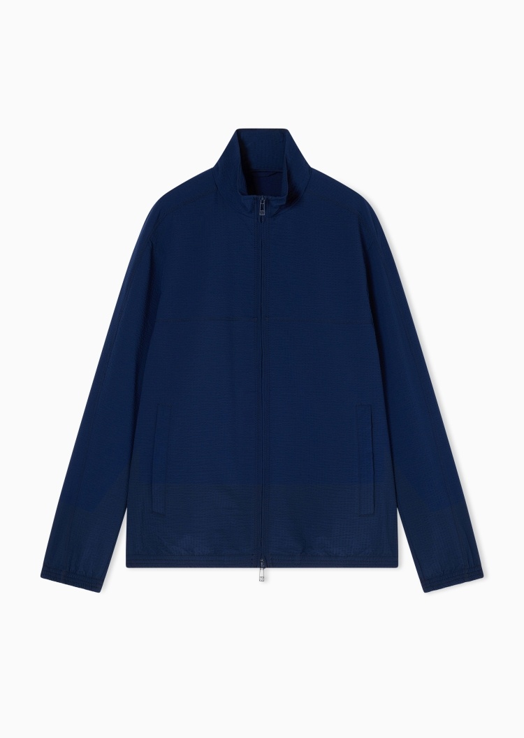 ARMANI EXCHANGE 男士立领简约教练轻量夹克外套