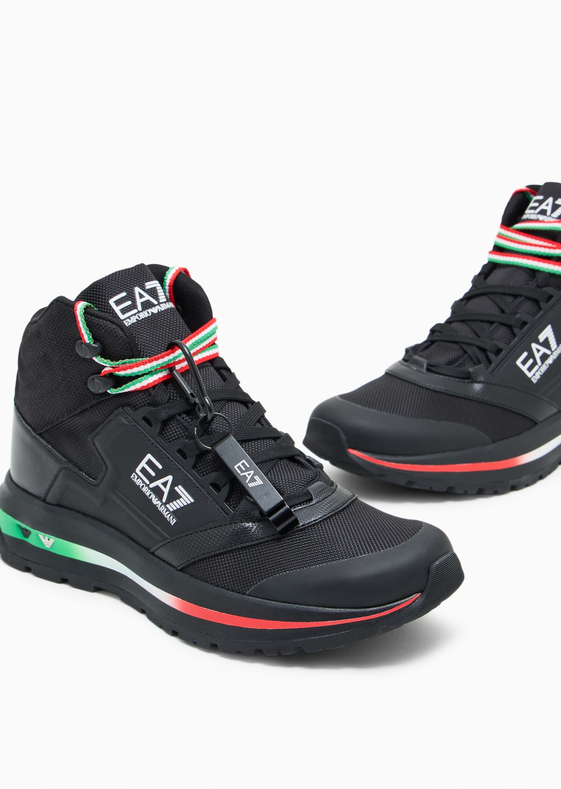 EA7 男士系带中帮网面户外休闲雪地靴