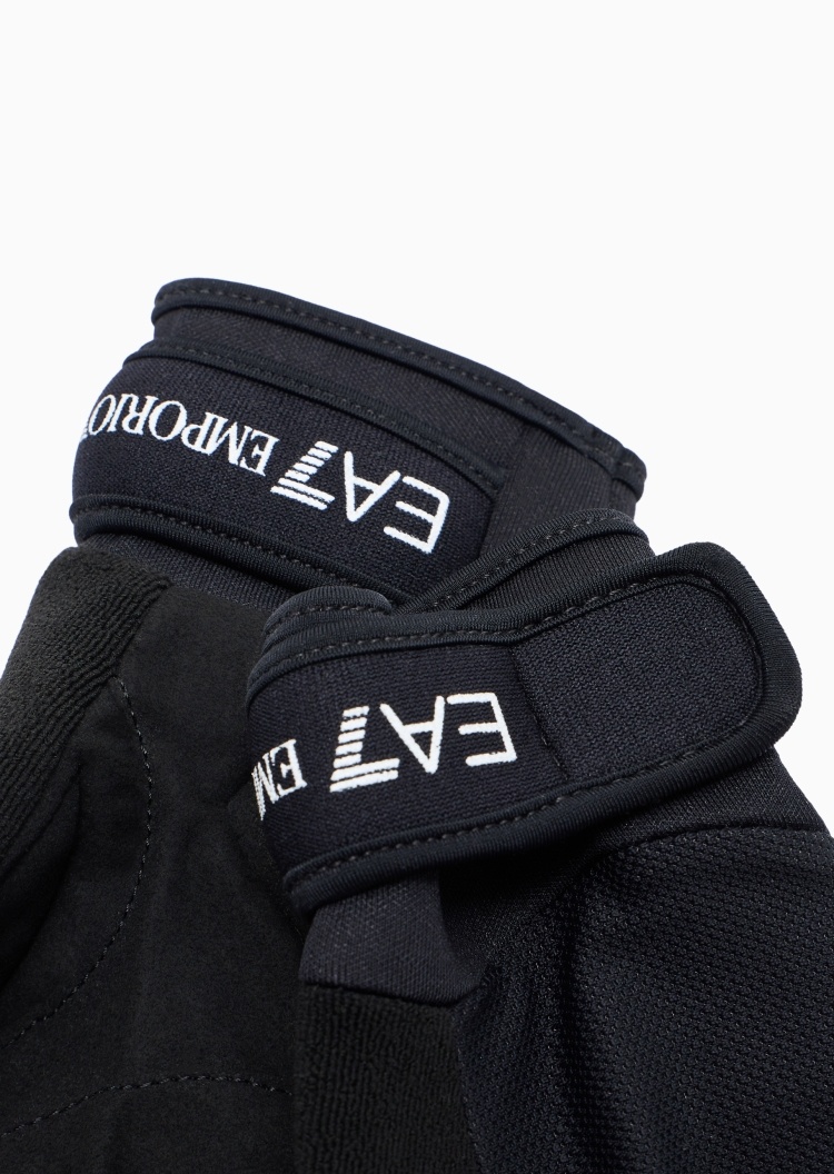 EA7 男女同款半指印花健身训练运动手套