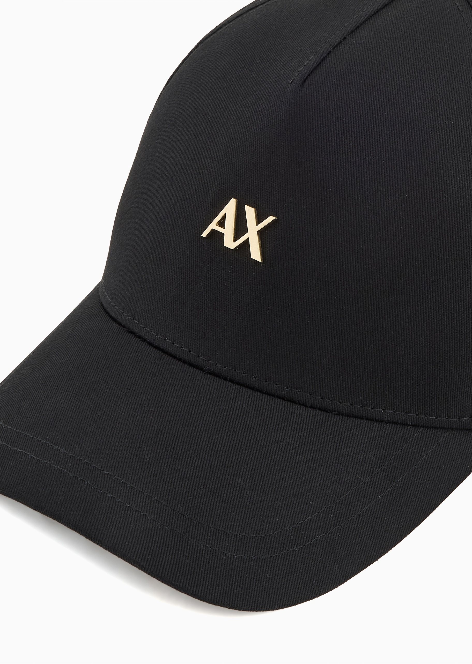 ARMANI EXCHANGE 女士纯棉排扣圆顶弯檐撞色休闲棒球帽