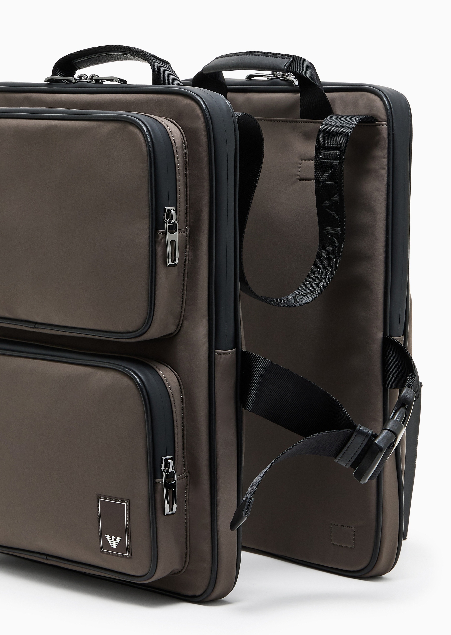 Emporio Armani 男士商务休闲单肩斜挎双肩公文包