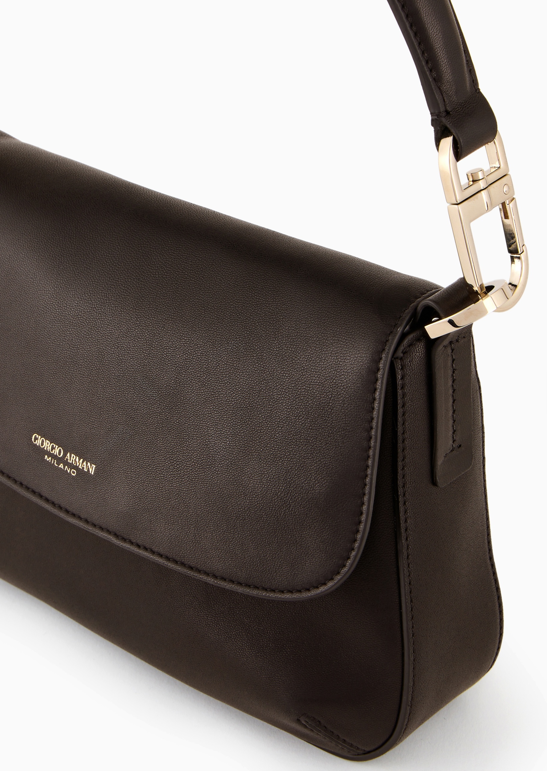 Giorgio Armani 女士羊皮革商务通勤休闲单肩手提斜挎包