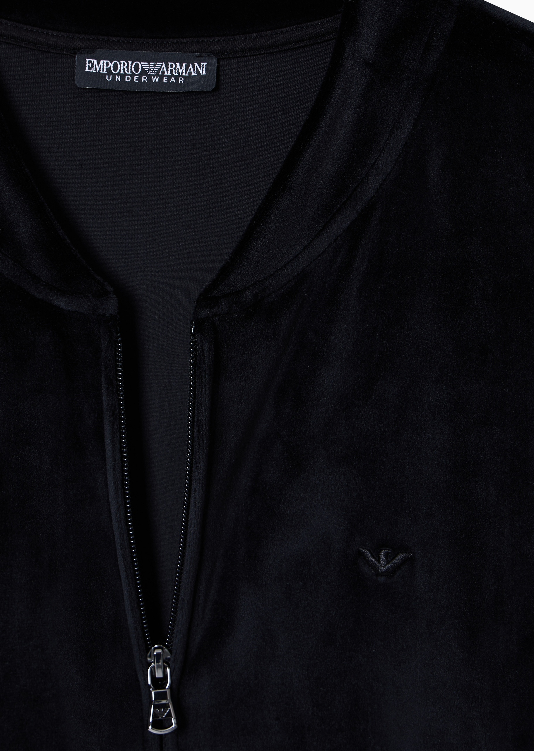 Emporio Armani 女士弹力立领开衫长裤时尚轻运动家居服套装