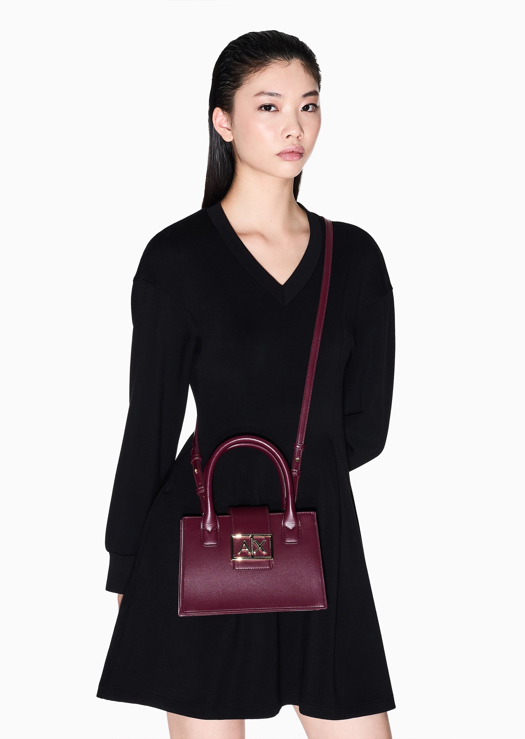 ARMANI EXCHANGE 女士通勤休闲单肩斜挎手提托特包