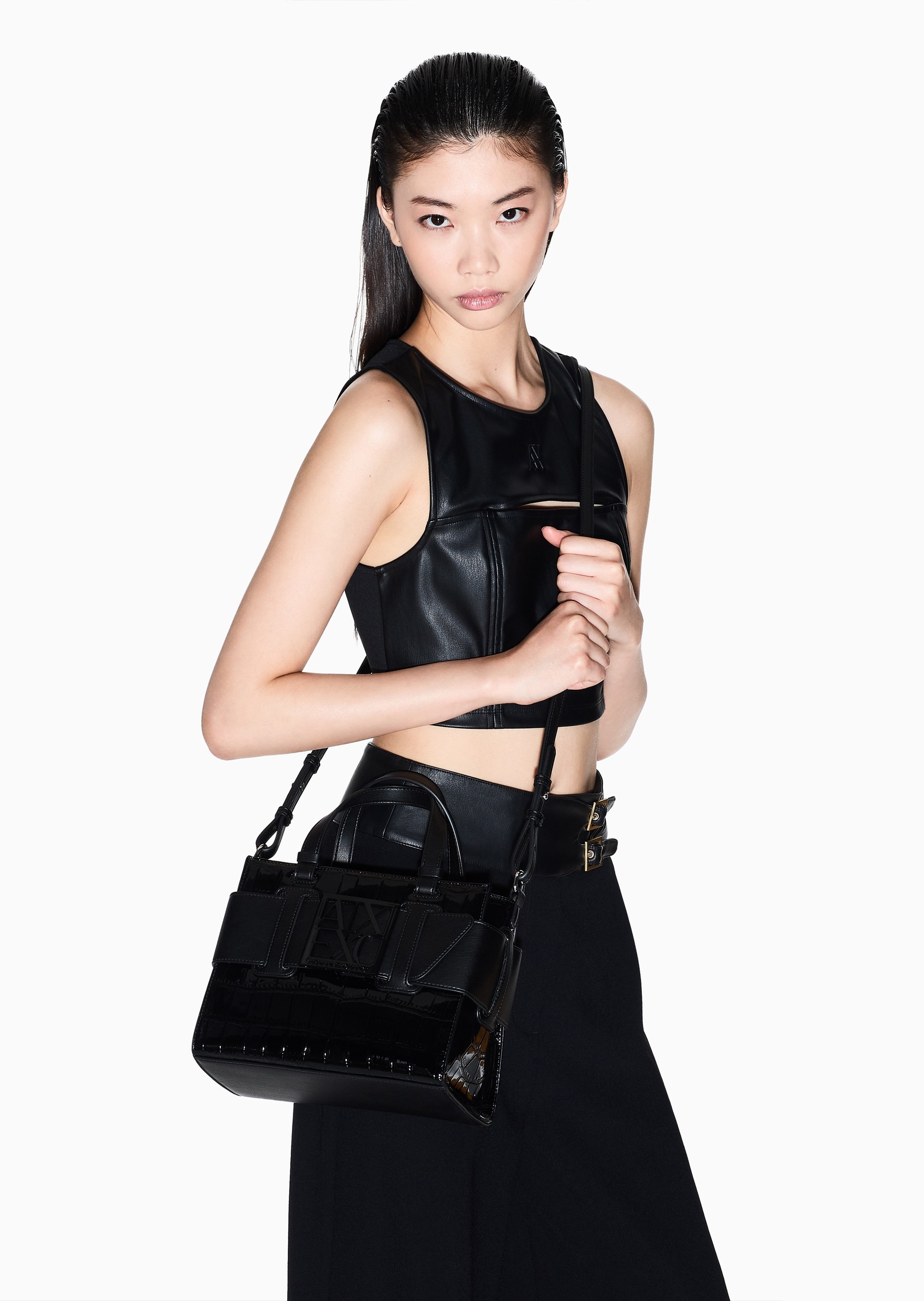 ARMANI EXCHANGE 女士商务通勤单肩手提斜挎托特包