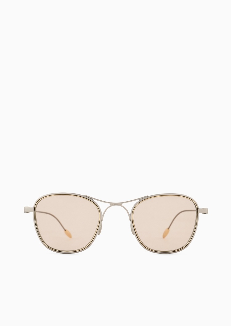 Giorgio Armani 男士方形双杠细框时尚太阳眼镜墨镜