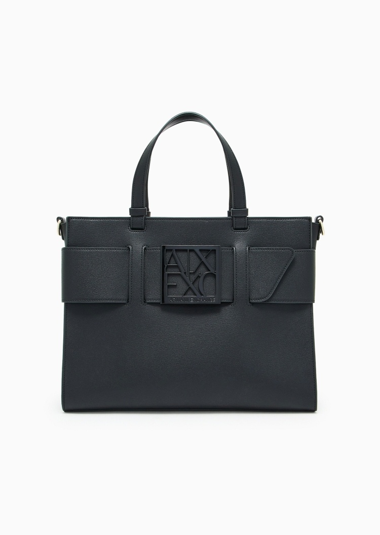 ARMANI EXCHANGE 女士拉链商务休闲手提斜挎托特包