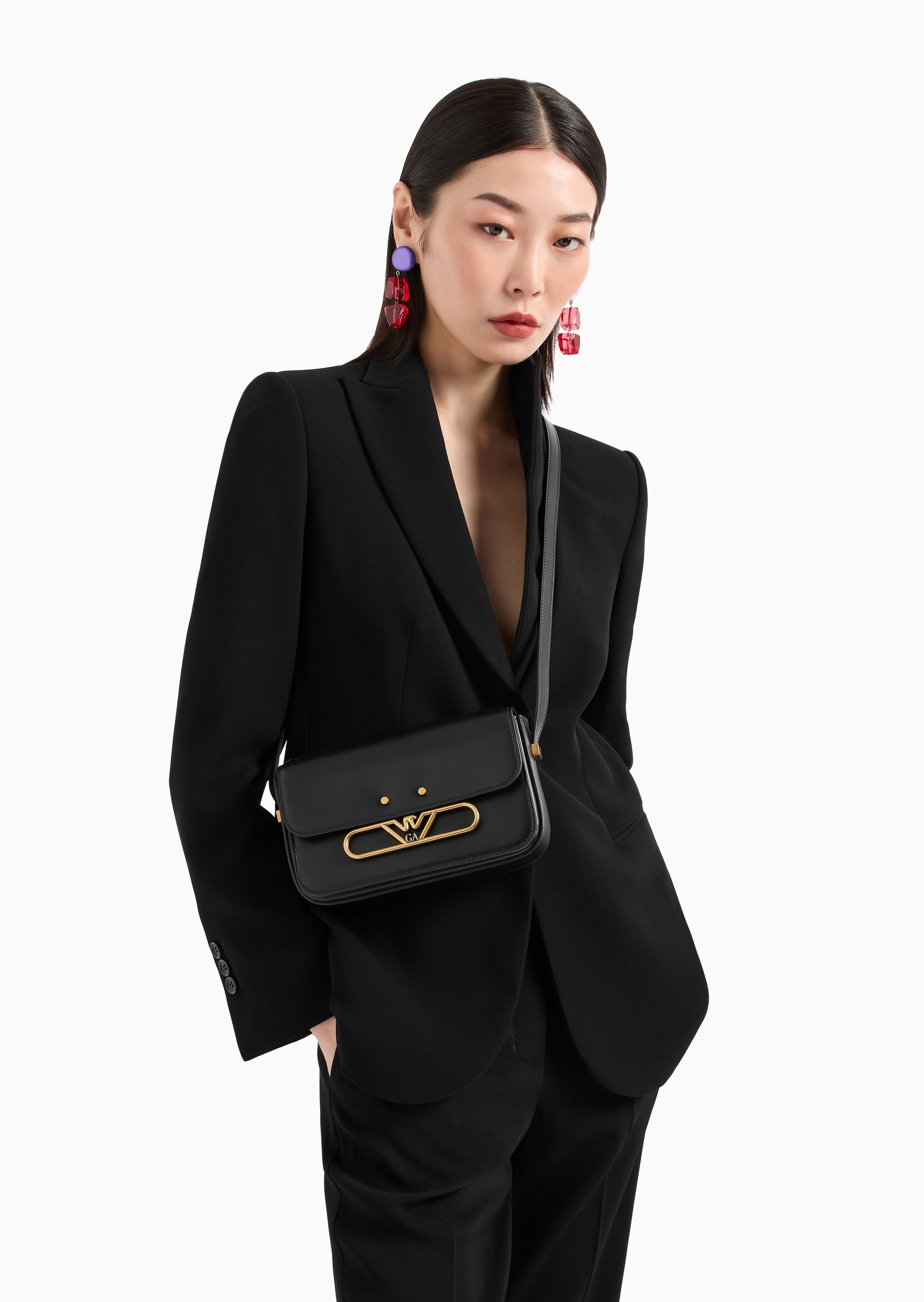 Emporio Armani 女士商务休闲通勤时尚简约小号单肩斜挎包