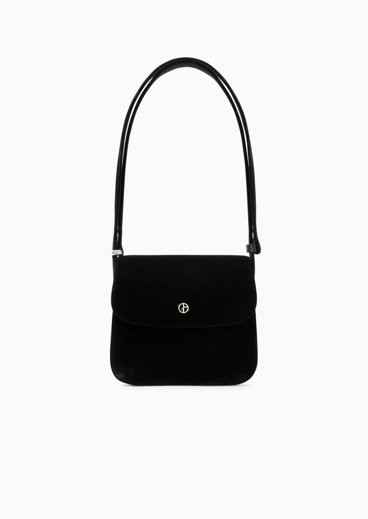 Giorgio Armani 女士商务休闲复古通勤翻盖斜挎单肩手提包