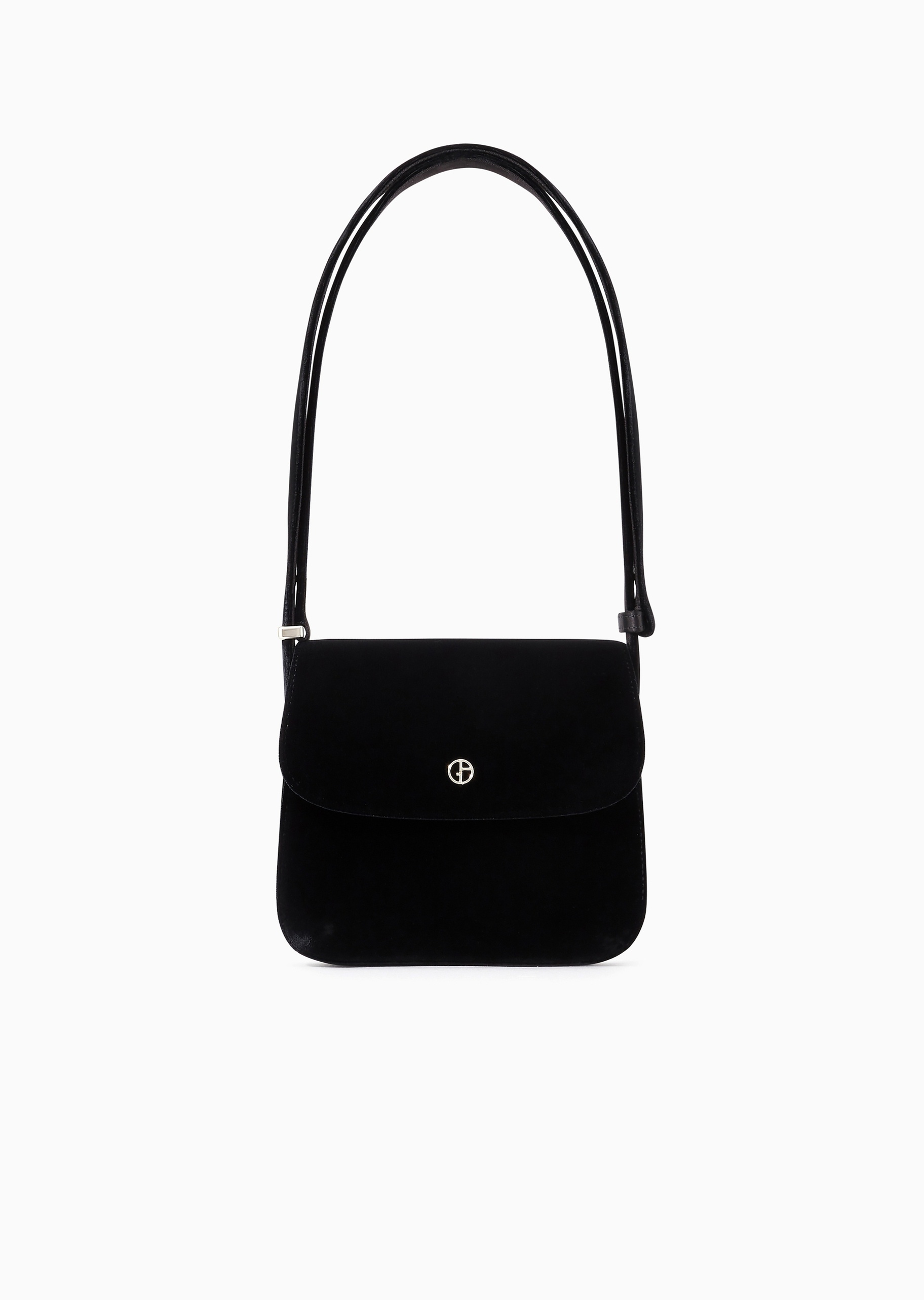 Giorgio Armani 女士商务休闲复古通勤翻盖斜挎单肩手提包