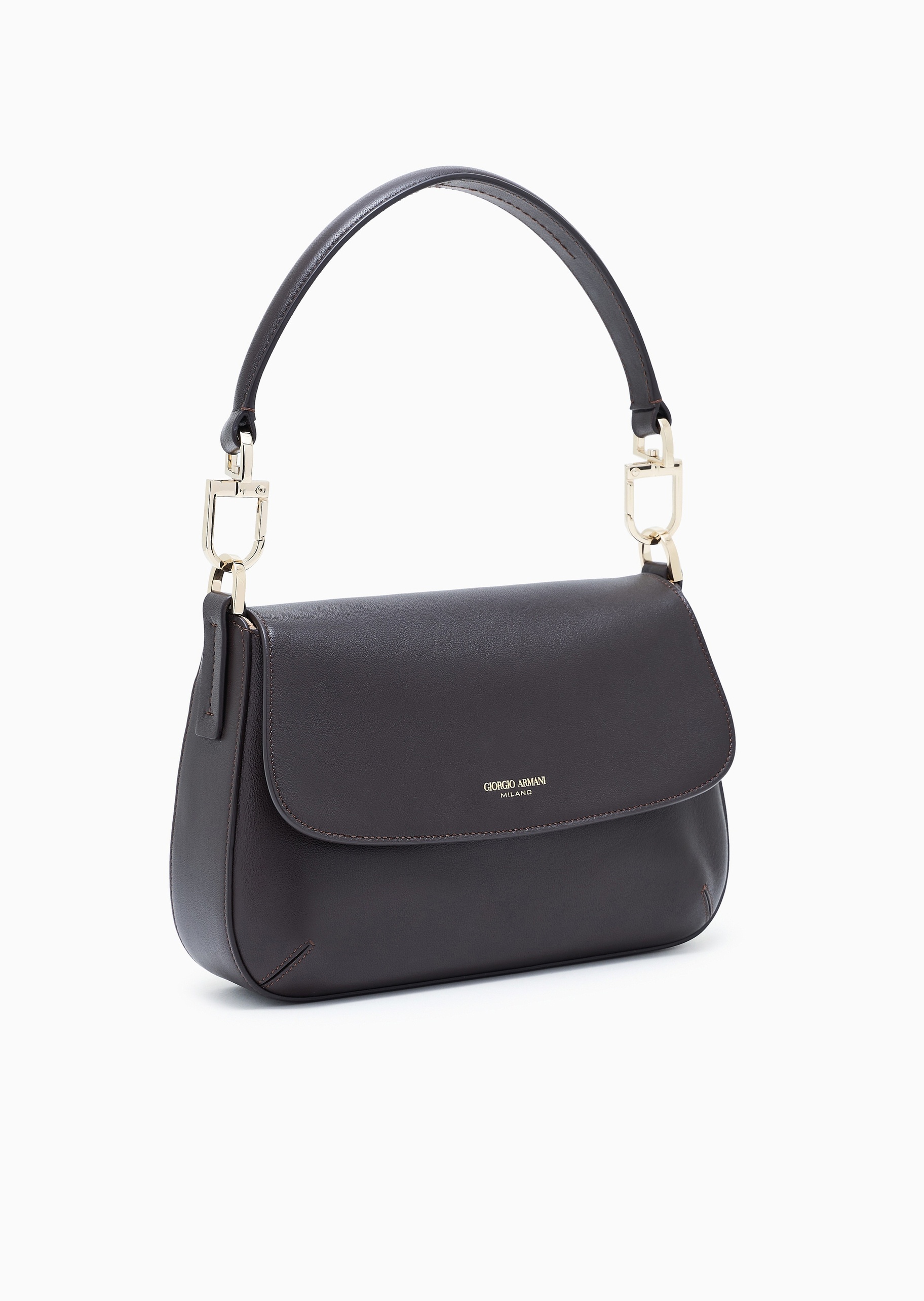 Giorgio Armani 女士羊皮革商务通勤休闲单肩手提斜挎包