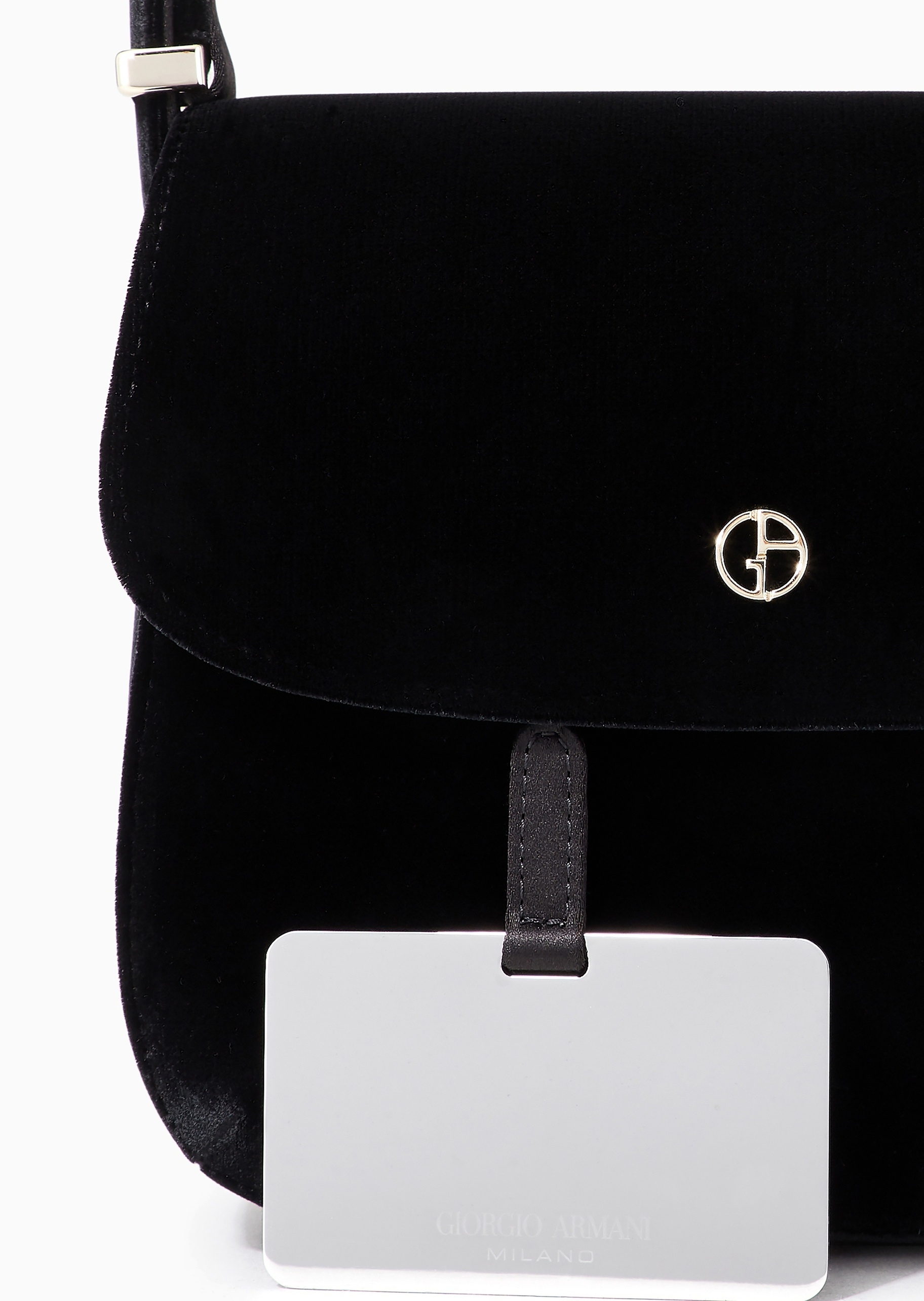 Giorgio Armani 女士商务休闲复古通勤翻盖斜挎单肩手提包