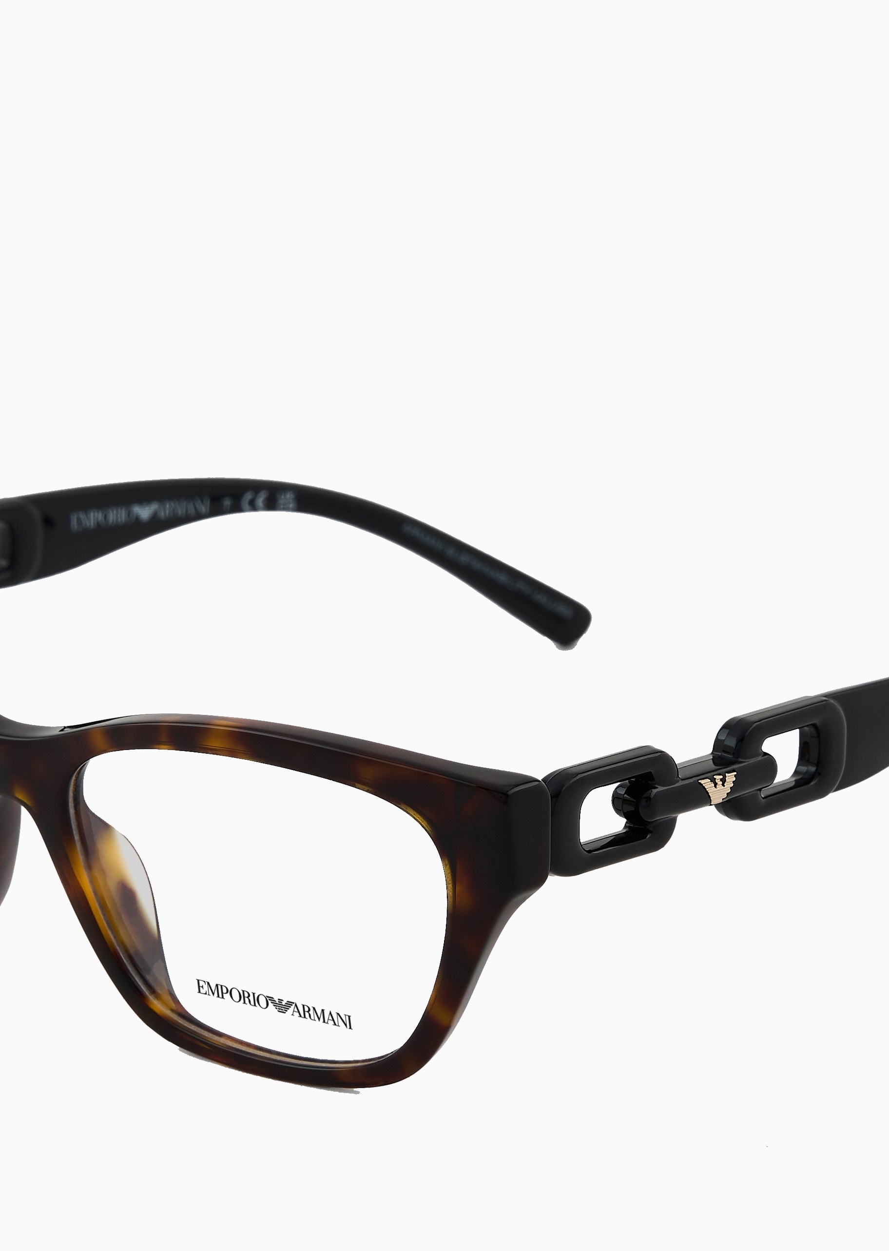 Emporio Armani 女士十字环扣猫眼形光学眼镜