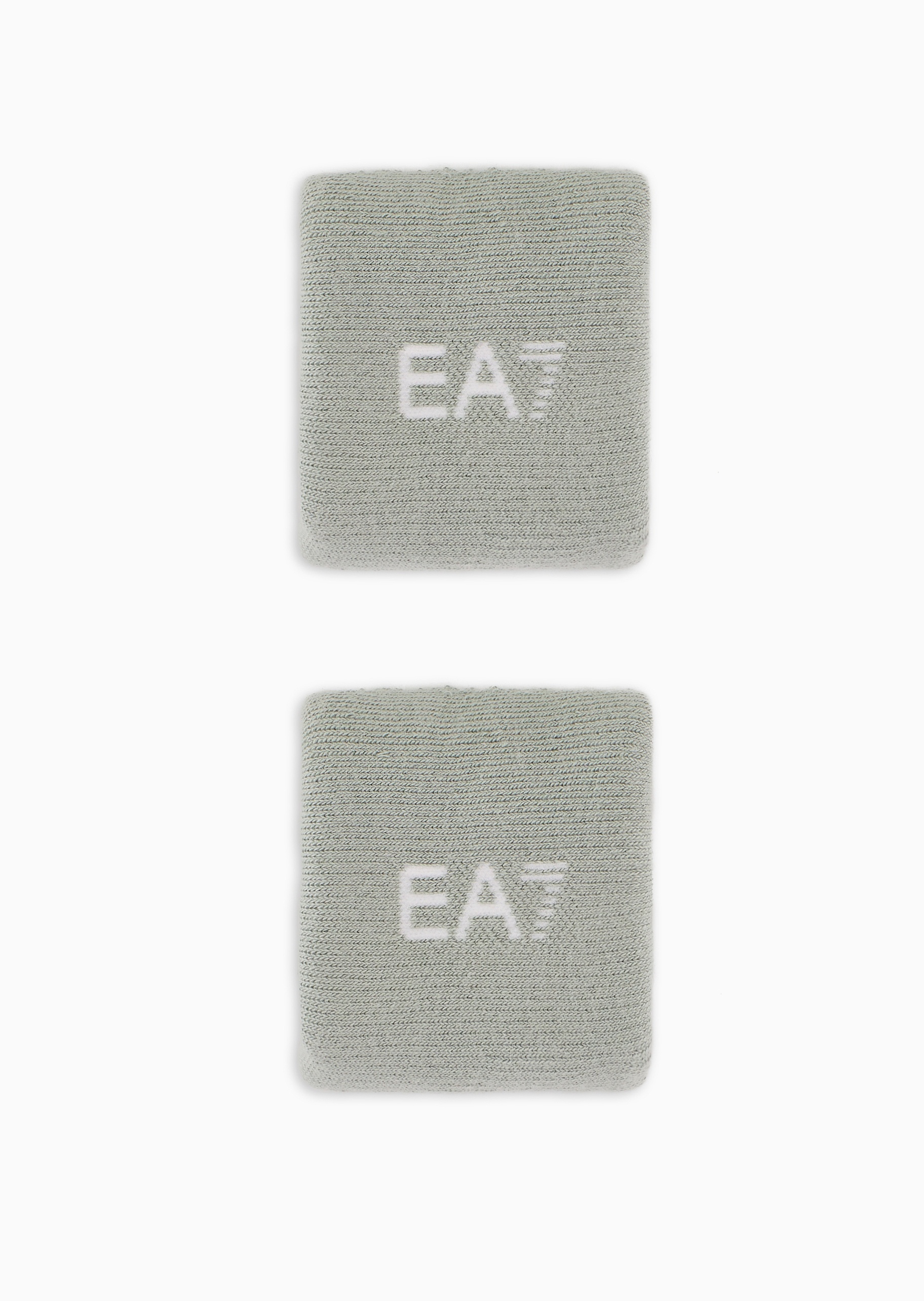 EA7 女士棉质弹力一副装LOGO提花网球腕带