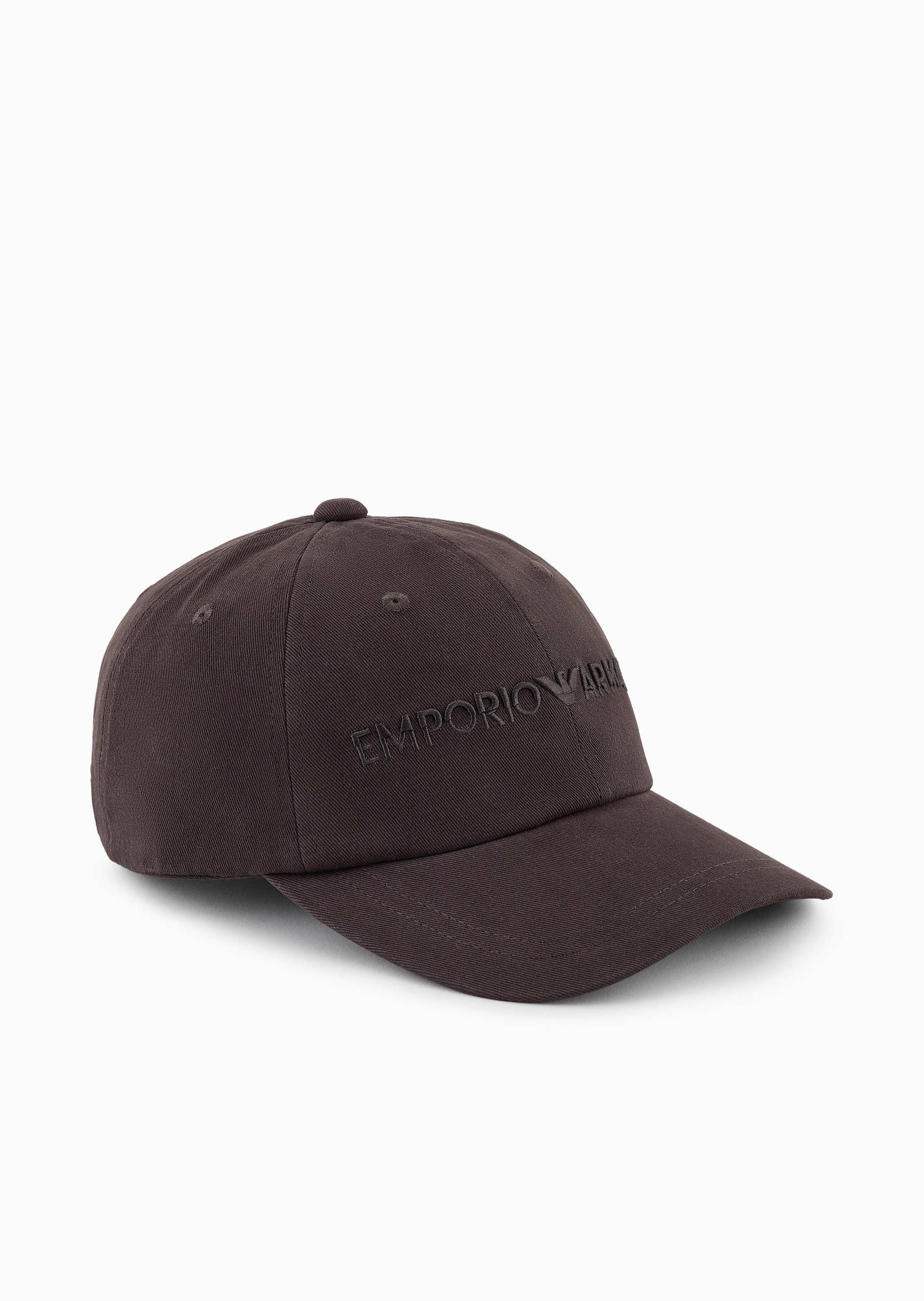 Emporio Armani 男士全棉封扣圆顶弯檐LOGO刺绣棒球帽