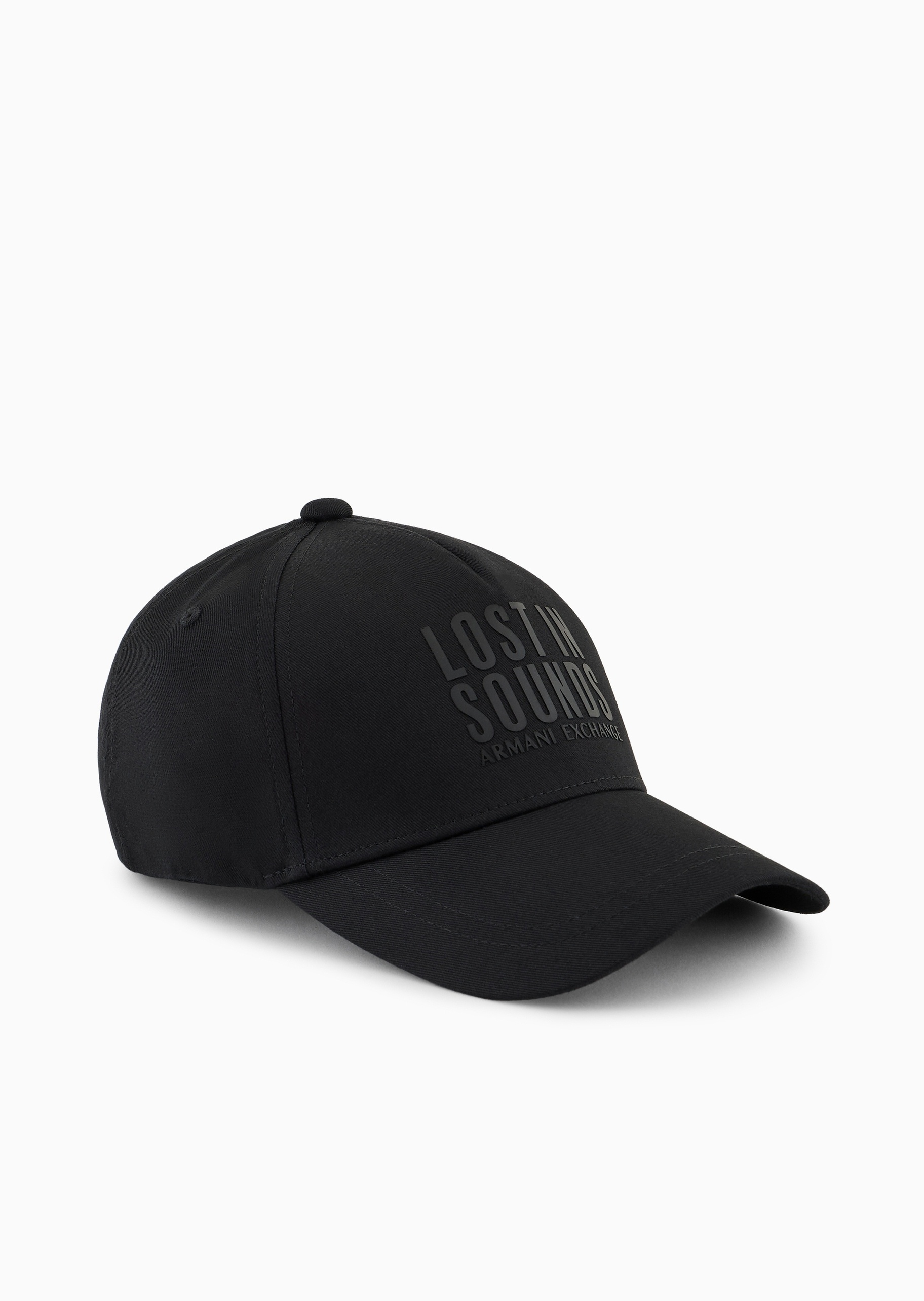ARMANI EXCHANGE 女士全棉魔术贴圆顶弯檐时尚遮阳棒球帽