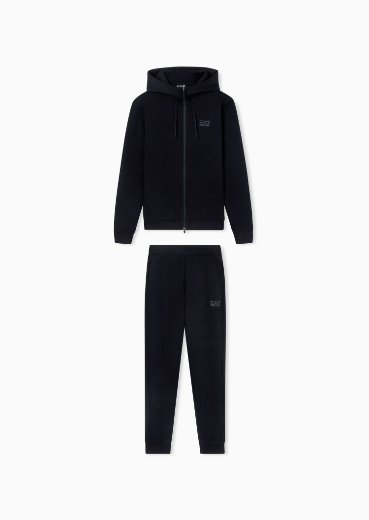 EA7 男士连帽开衫束脚长裤拉链运动套装