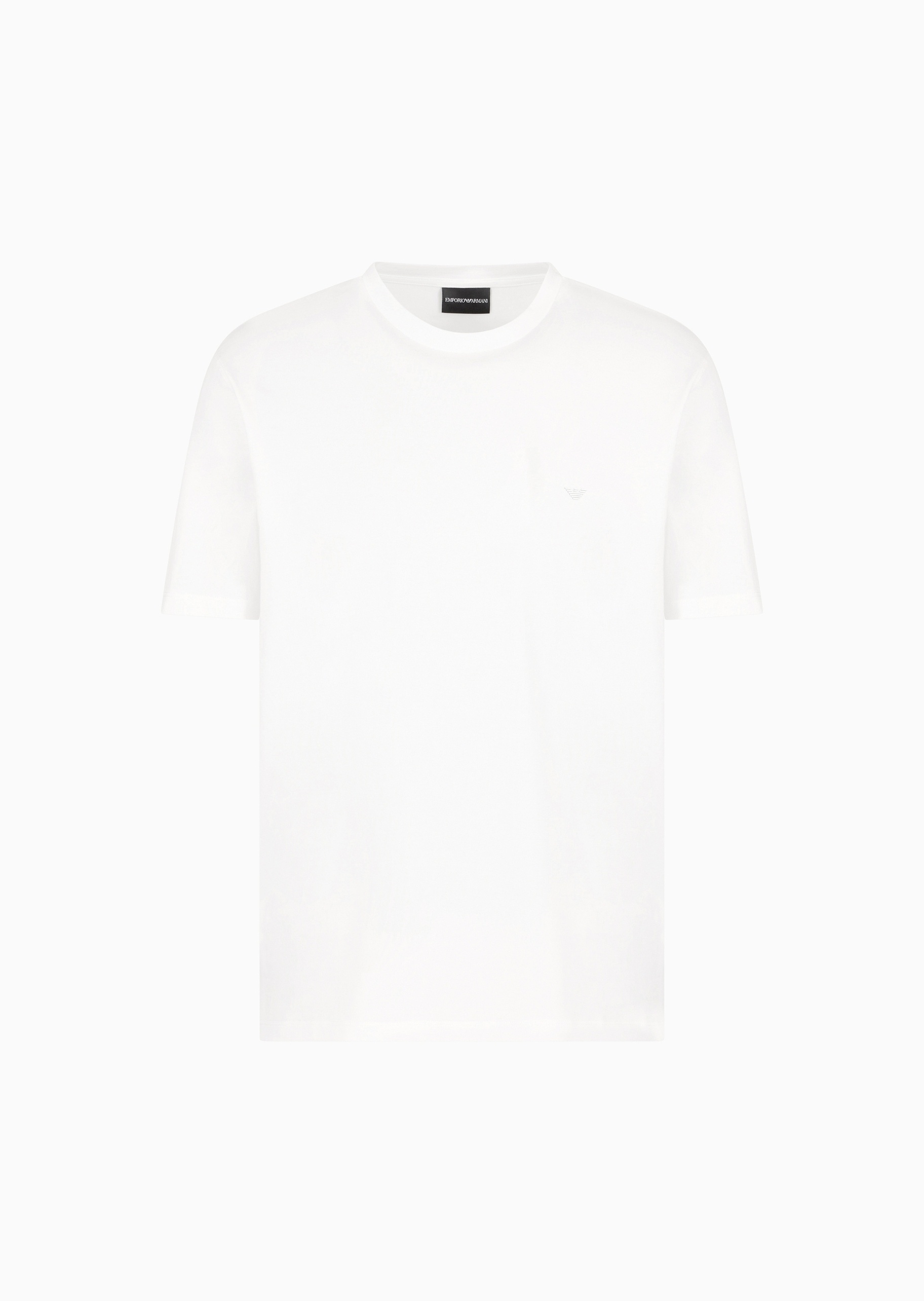 Emporio Armani 男士纯棉合身短袖圆领正肩简约纯色T恤
