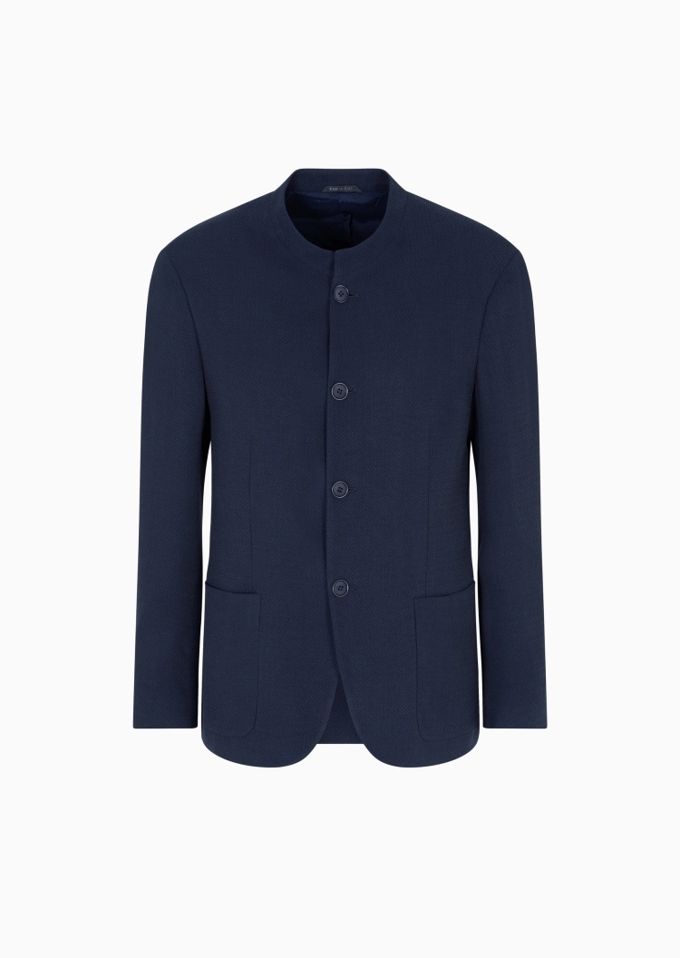 Giorgio Armani 男士小立领绅士风商务休闲西服西装外套