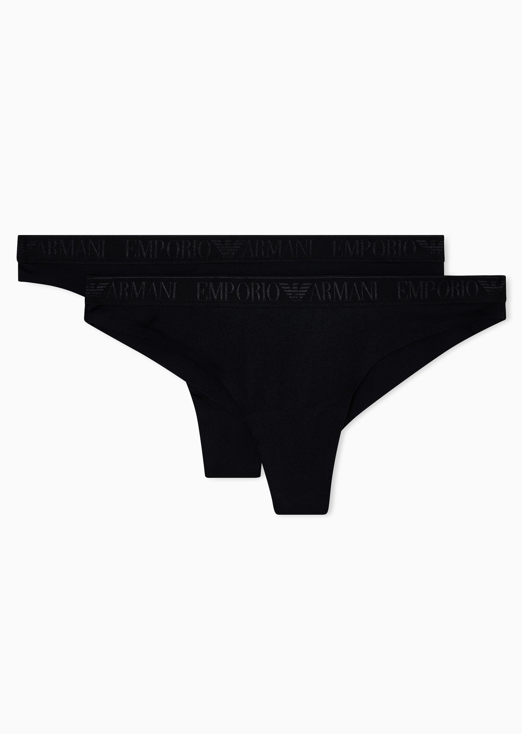 Emporio Armani 女士两条装弹力性感丁字裤时尚轻奢