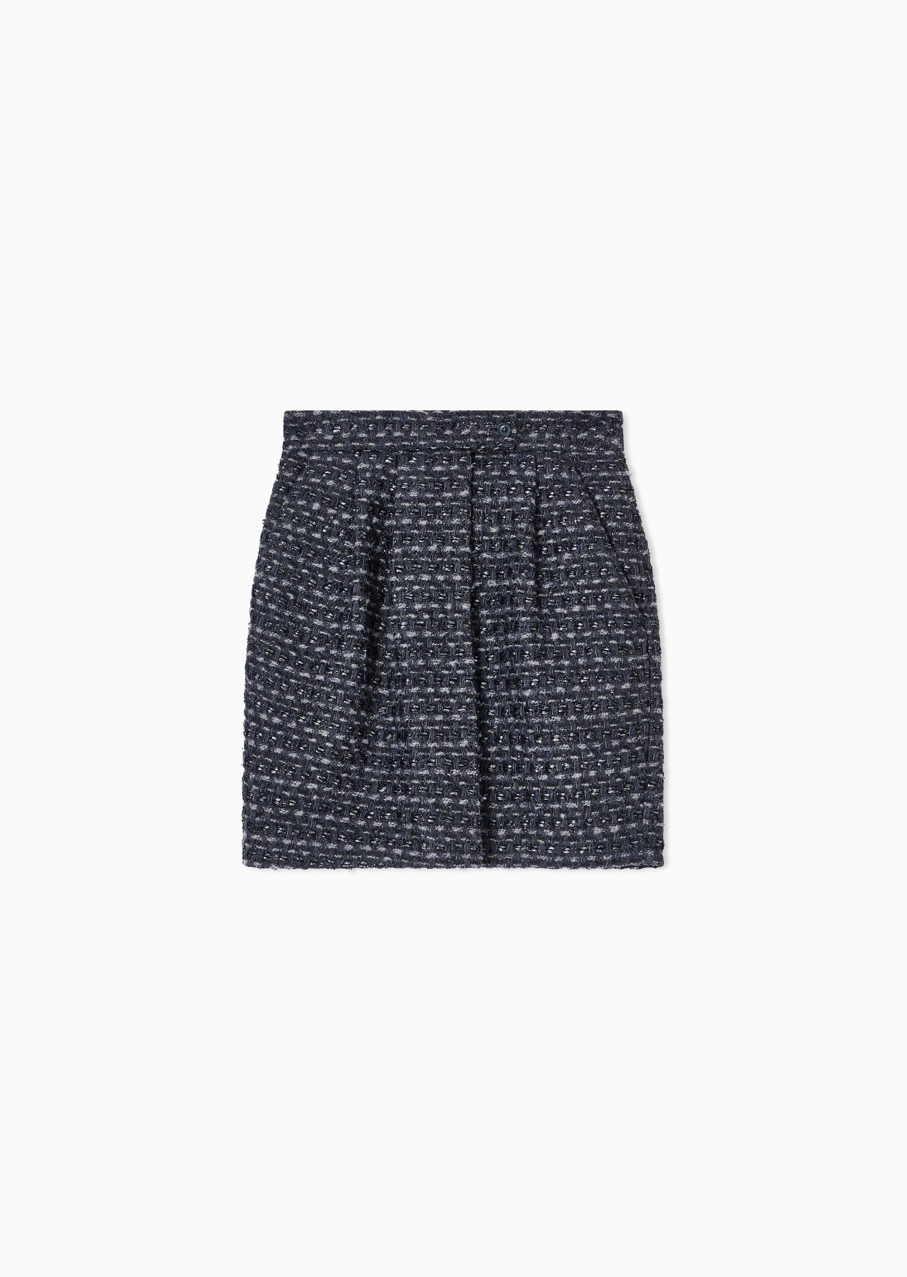 Emporio Armani 女士短款正面褶裥时尚优雅半身裙