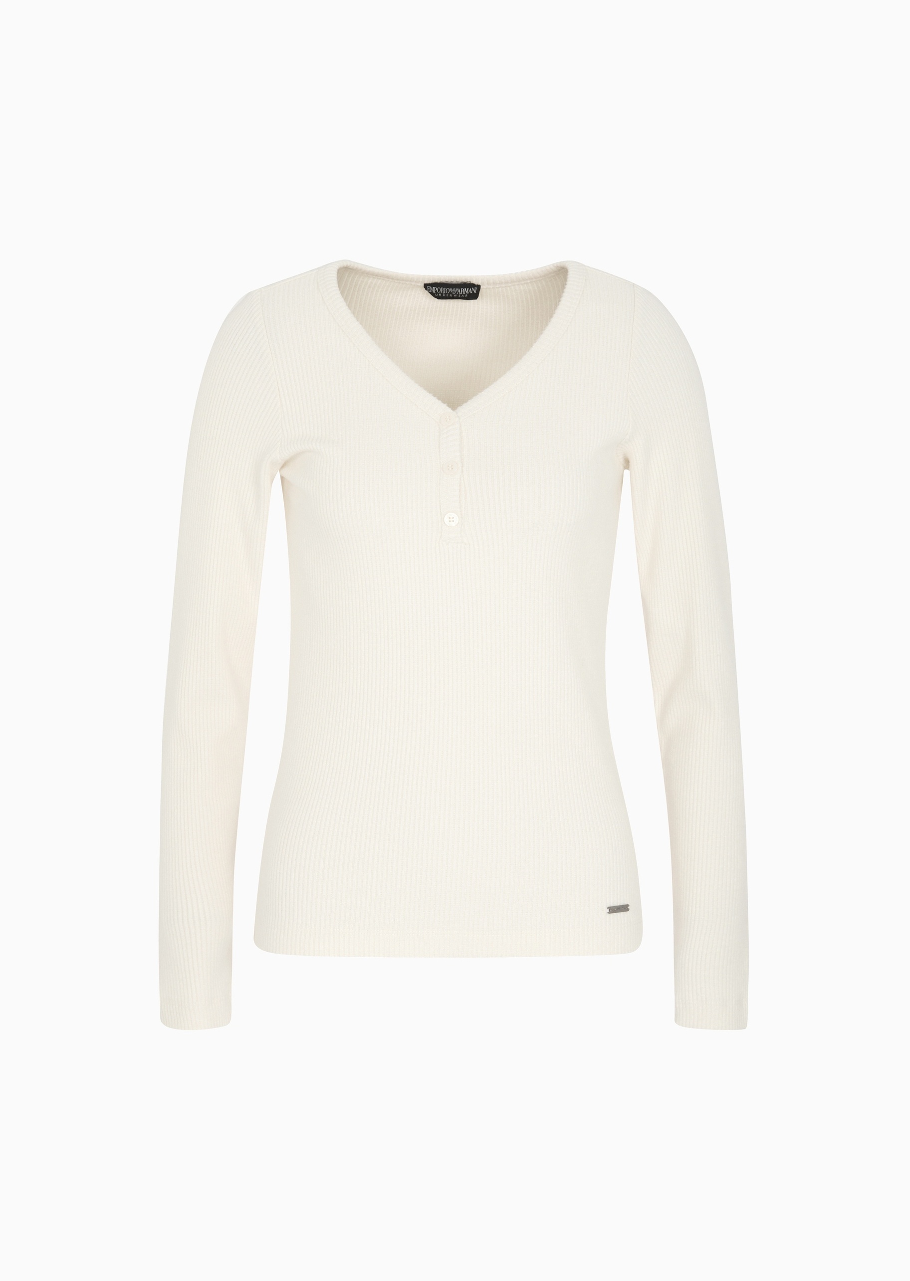 Emporio Armani 女士V领松弛休闲简约家居睡衣T恤