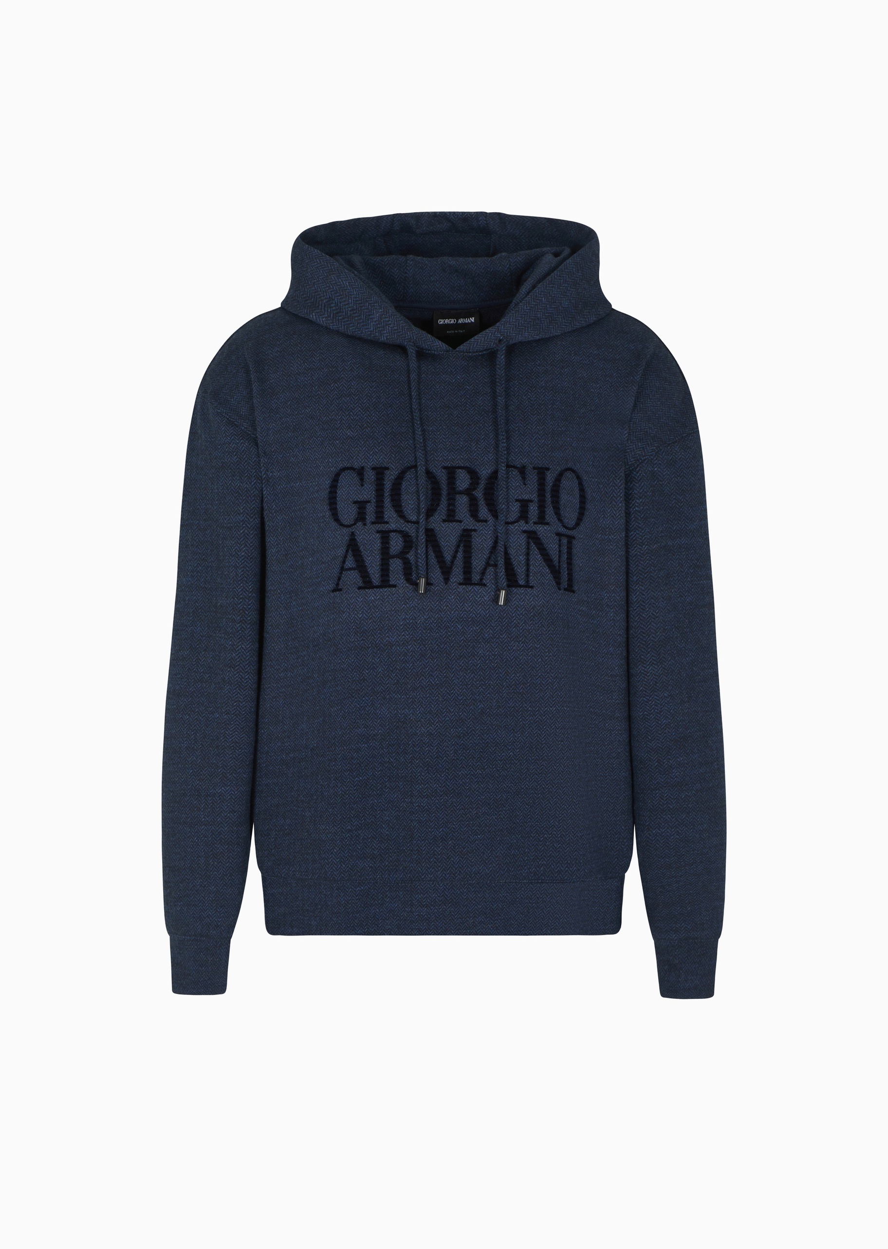 Giorgio Armani 男士宽松落肩休闲运动风连帽套头卫衣