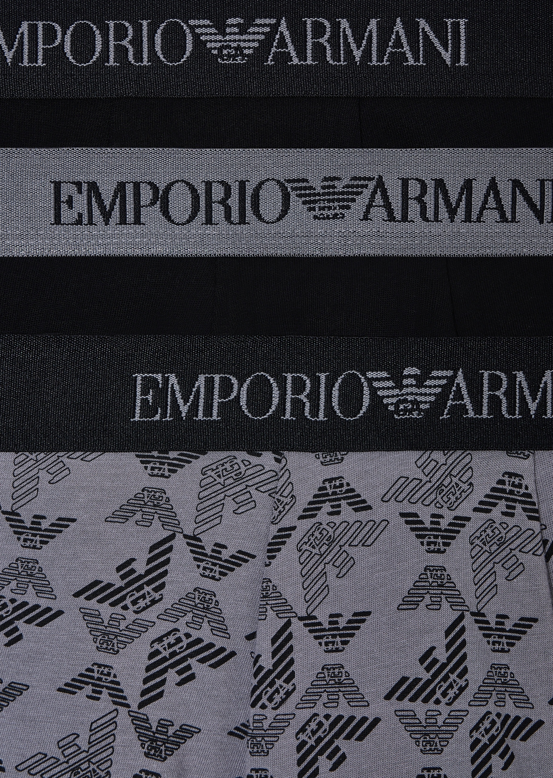 Emporio Armani 男士三条装纯棉平角内裤轻奢礼物