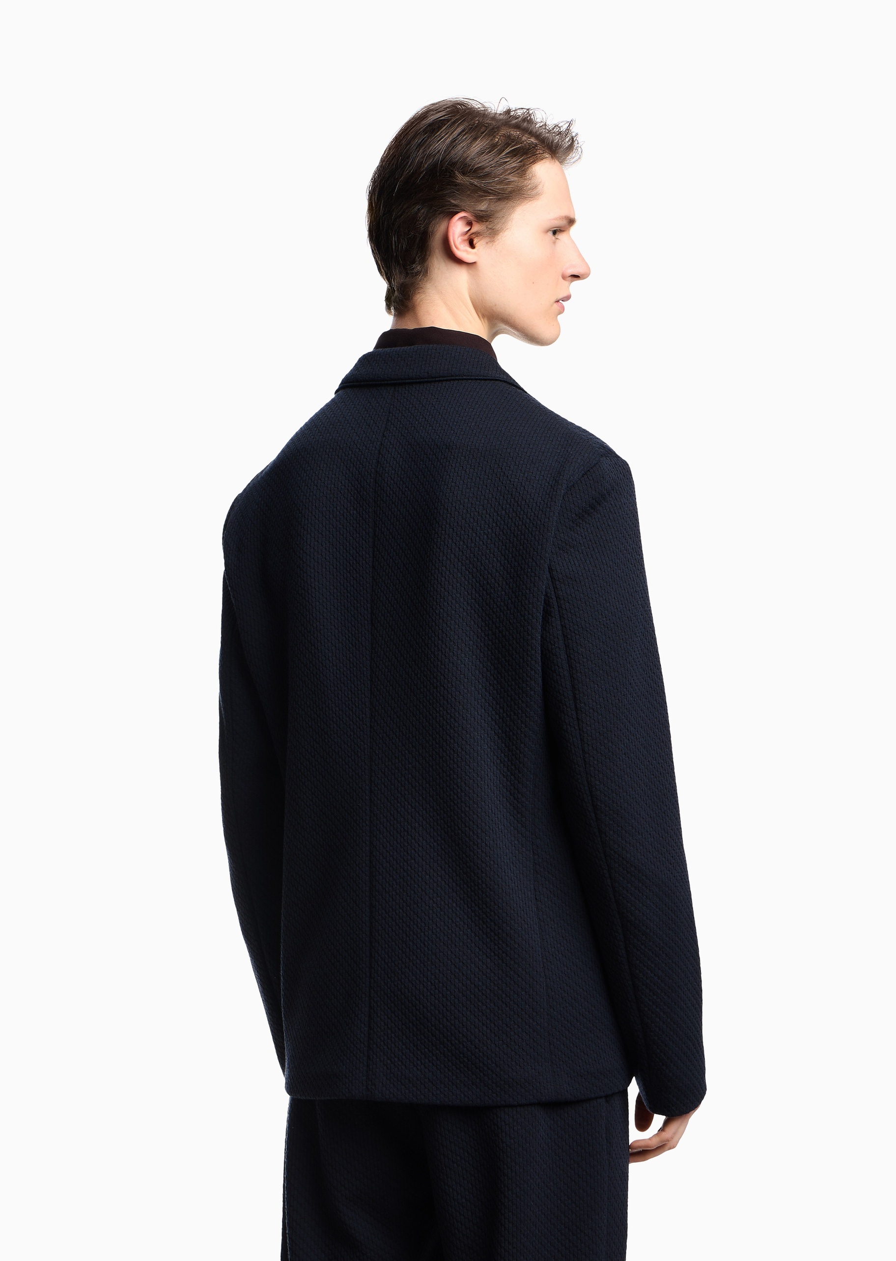 Emporio Armani 男士平驳领单排扣商务绅士风西装西服外套