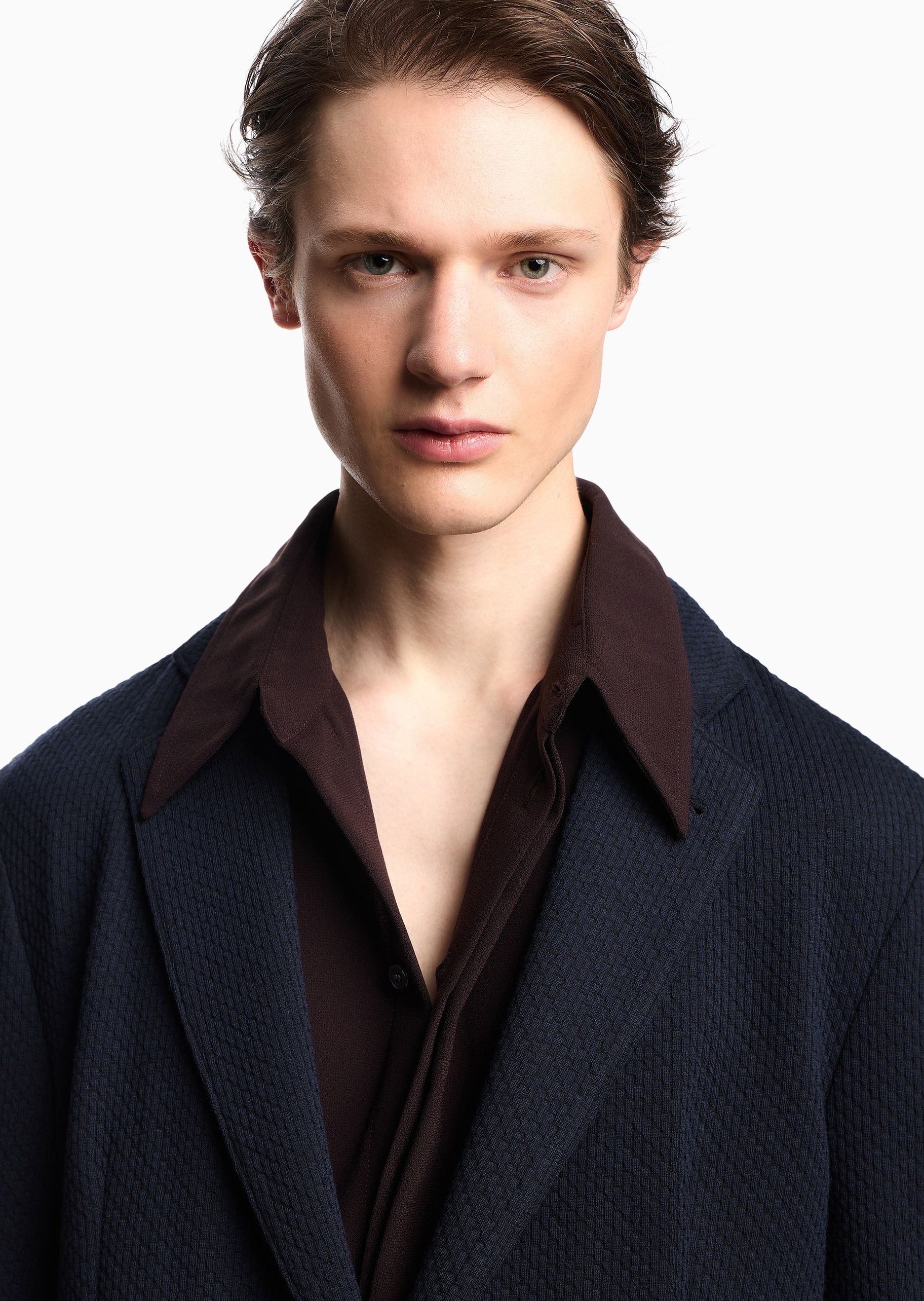 Emporio Armani 男士平驳领单排扣商务绅士风西装西服外套