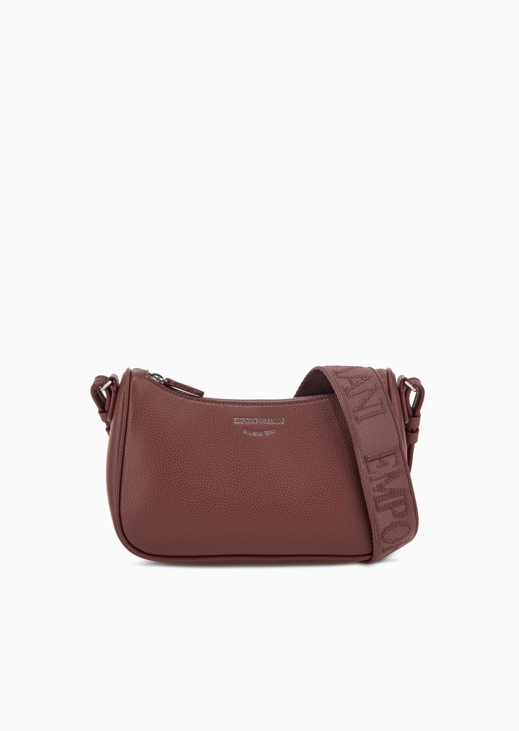 Emporio Armani 女士拉链Hobo可调节肩带斜挎单肩包