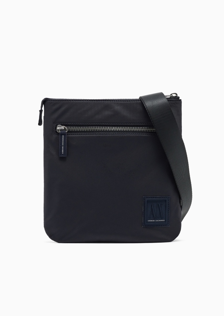 ARMANI EXCHANGE 男士商务通勤休闲单肩斜挎邮差包