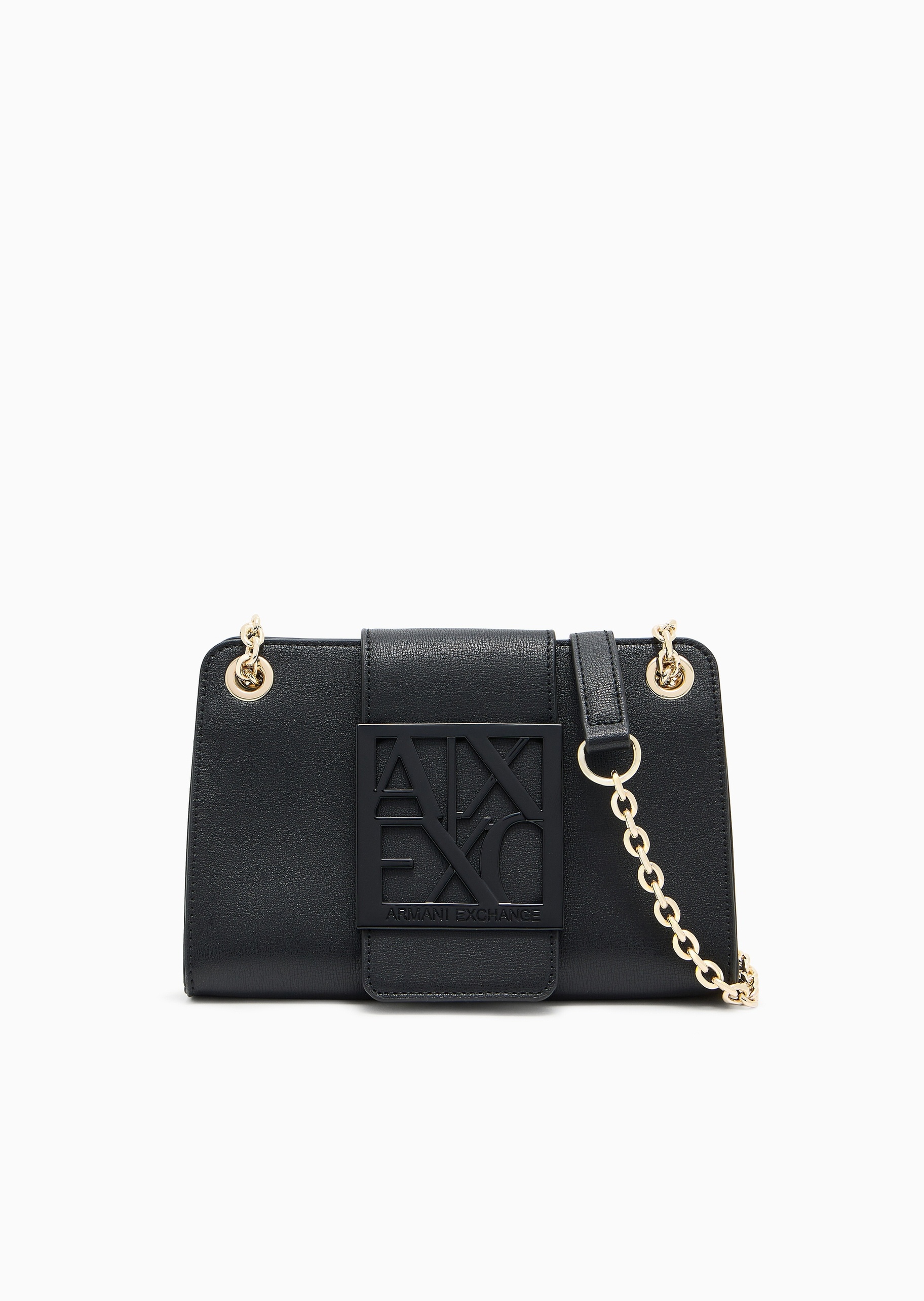 ARMANI EXCHANGE 女士磁扣三角形链条单肩斜挎迷你包