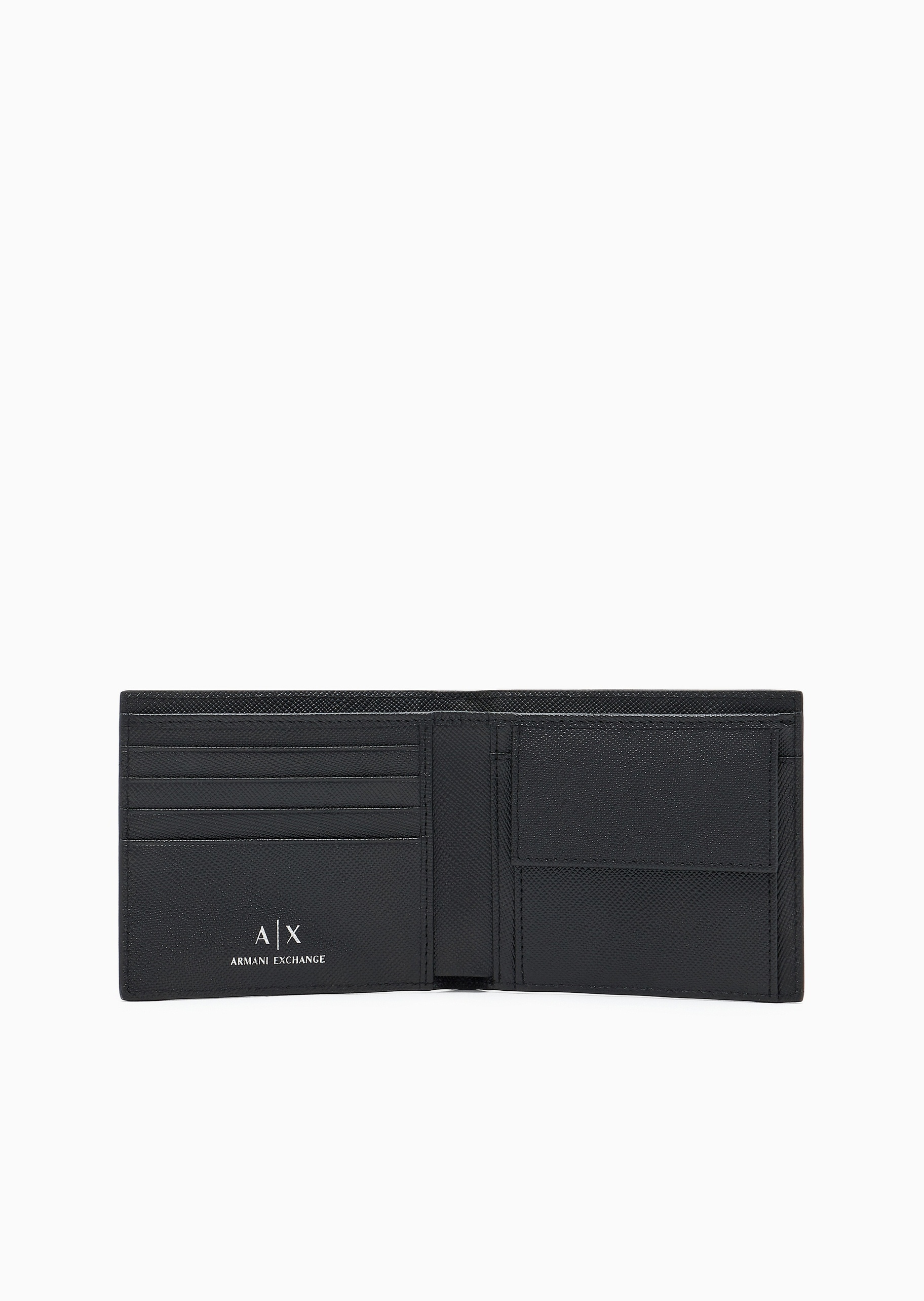 ARMANI EXCHANGE 男士牛皮革钱包钥匙圈小皮具套装