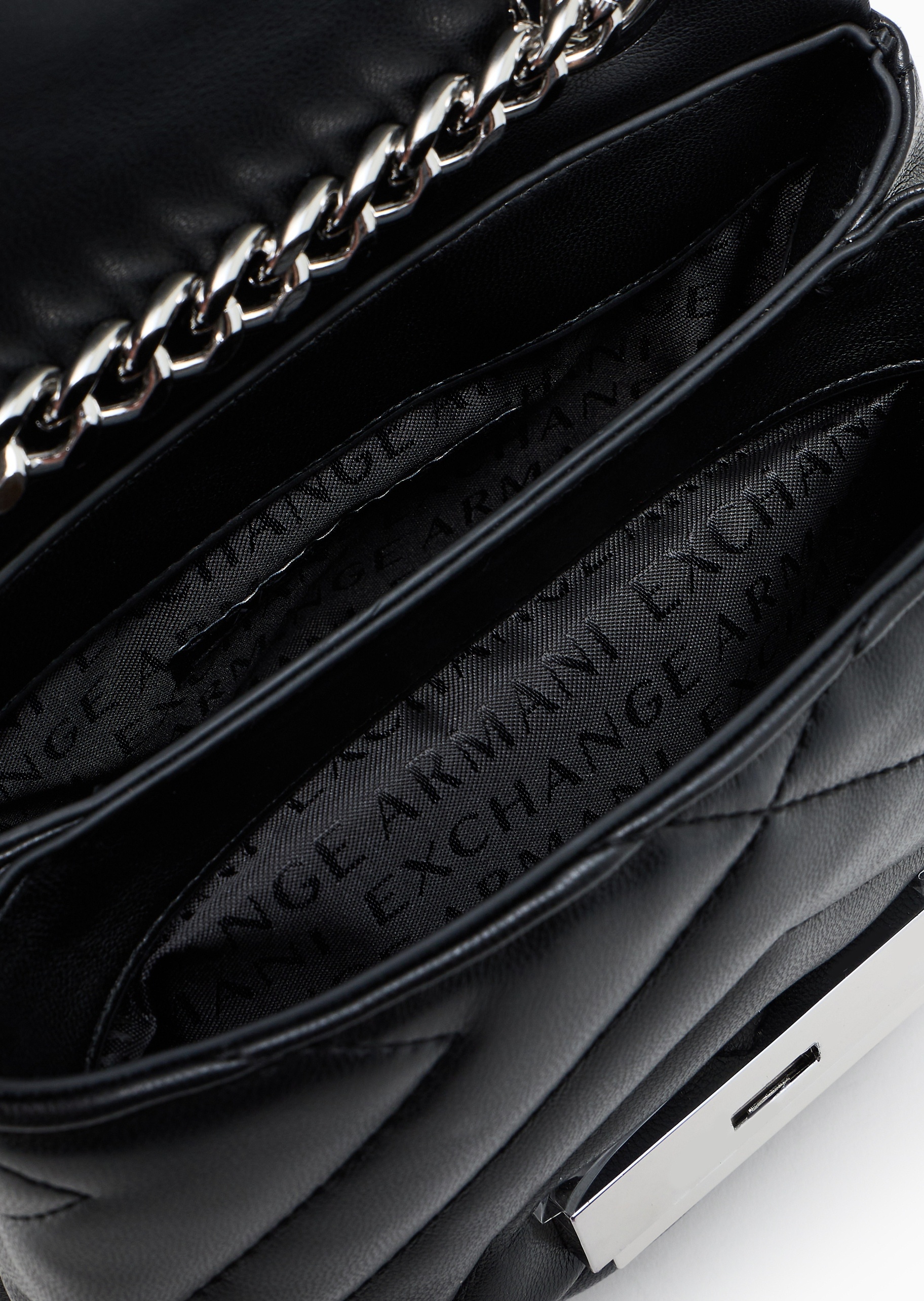 ARMANI EXCHANGE 女士翻盖可调节肩带单肩斜挎迷你包