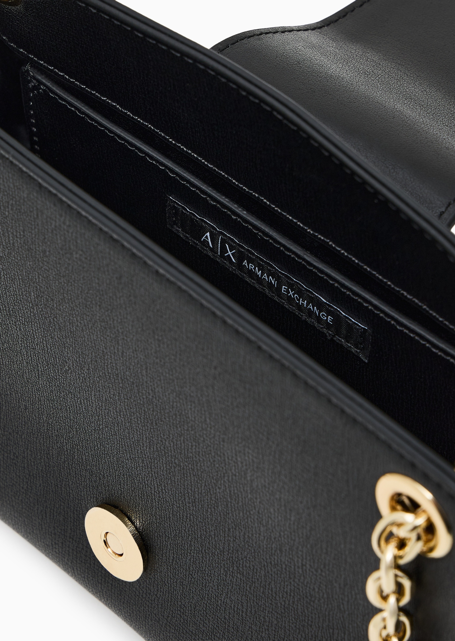 ARMANI EXCHANGE 女士磁扣三角形链条单肩斜挎迷你包