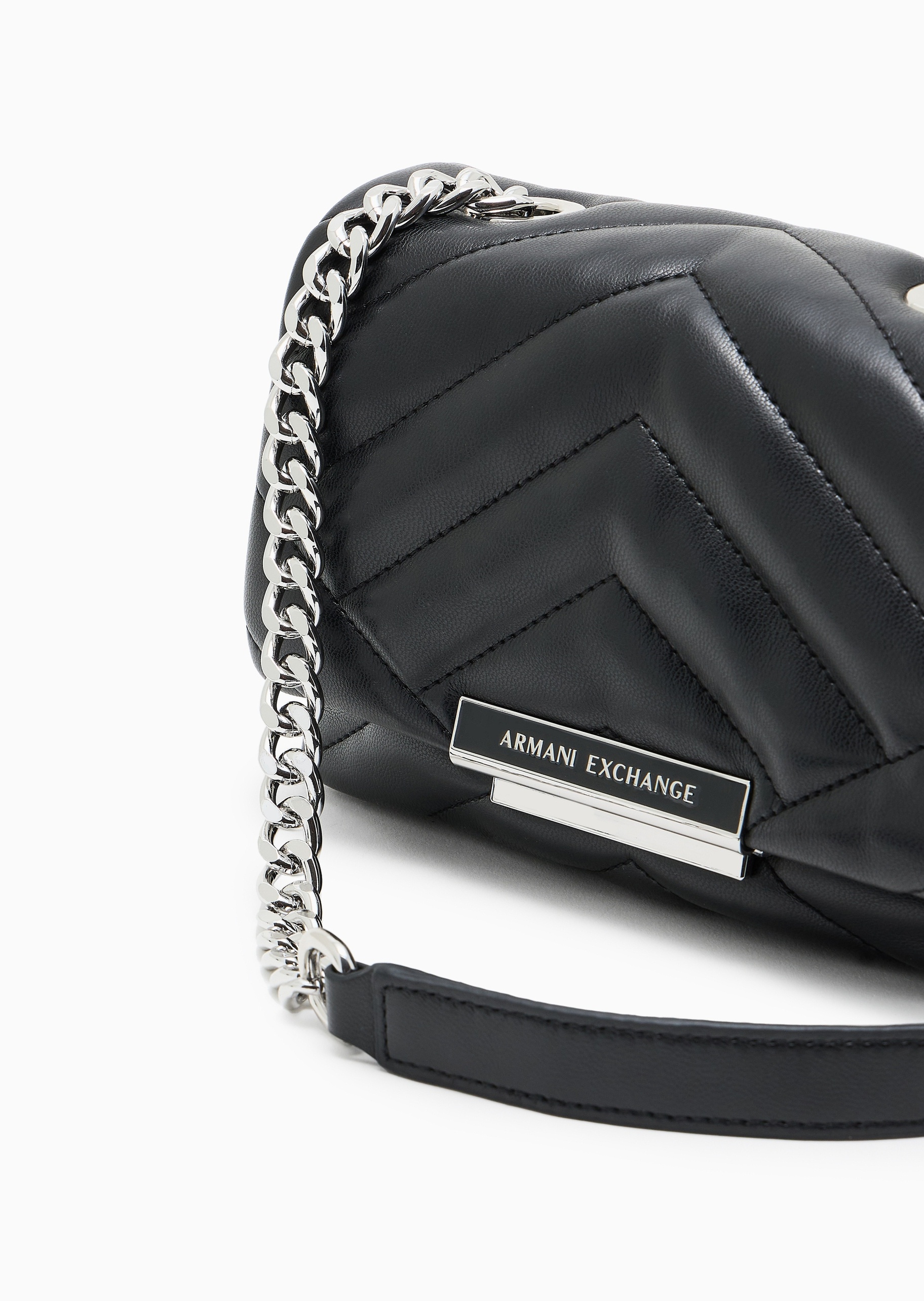 ARMANI EXCHANGE 女士翻盖可调节肩带单肩斜挎迷你包
