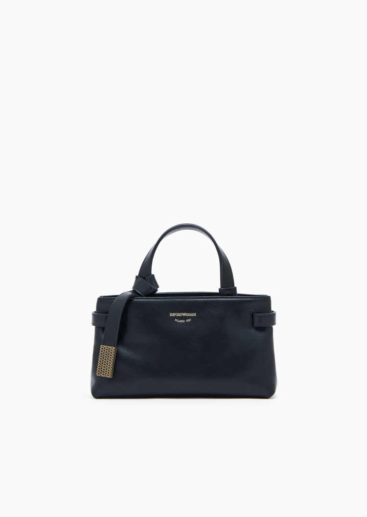 Emporio Armani 女士磁扣拉链内袋可拆肩带单肩斜挎手提包