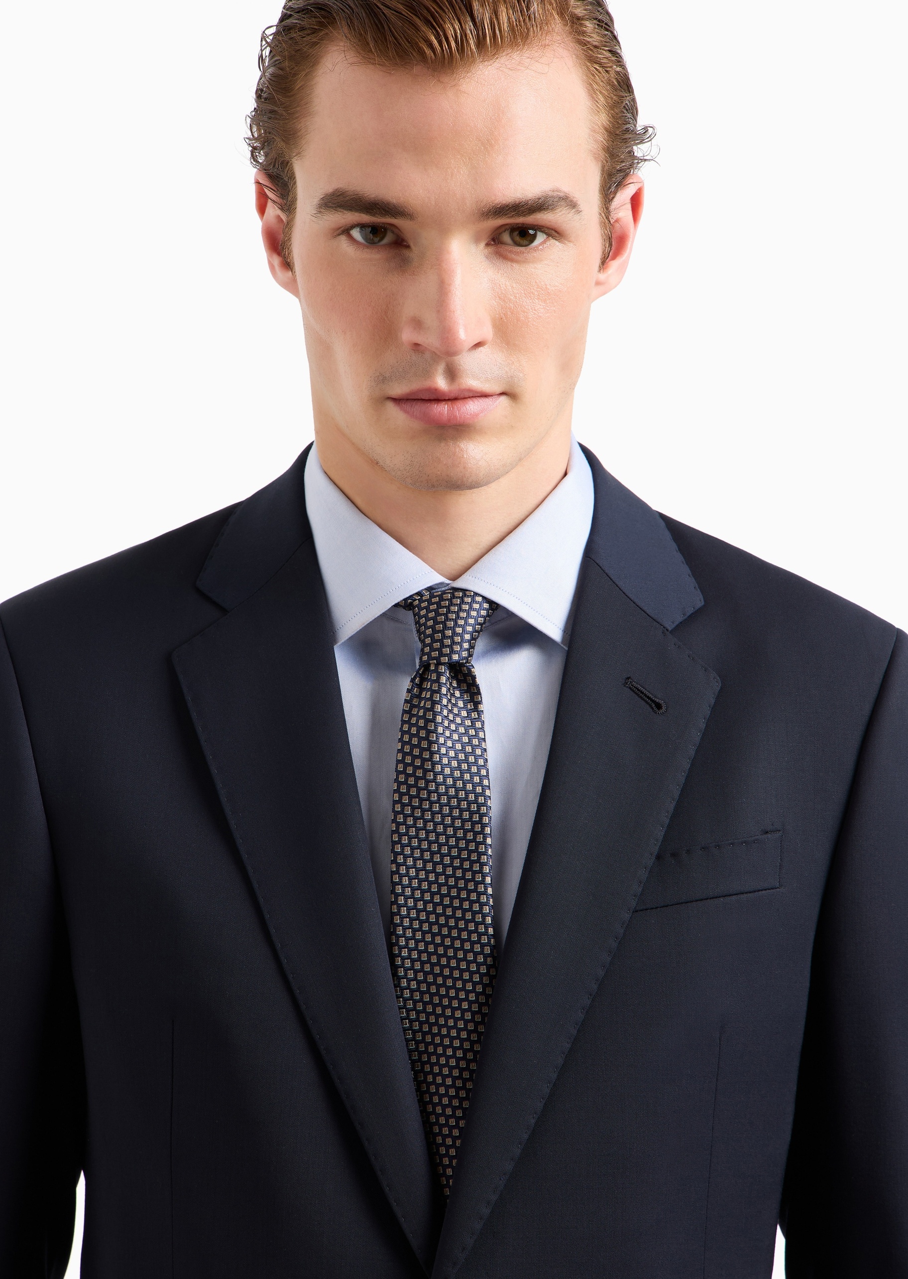 Giorgio Armani 男士桑蚕丝手打箭头型通体提花休闲领带