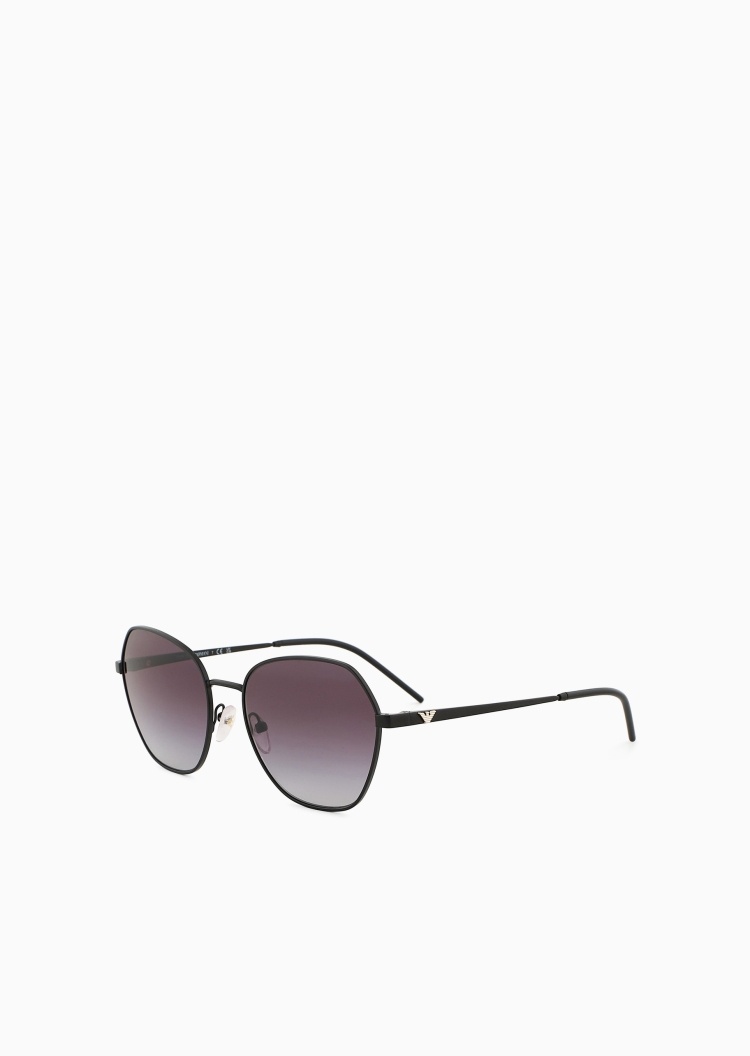 Emporio Armani 女士不规则形细框渐变镜片太阳眼镜