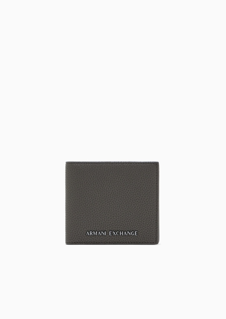 ARMANI EXCHANGE 男士对折短款多卡位翻盖内袋手拿钱包