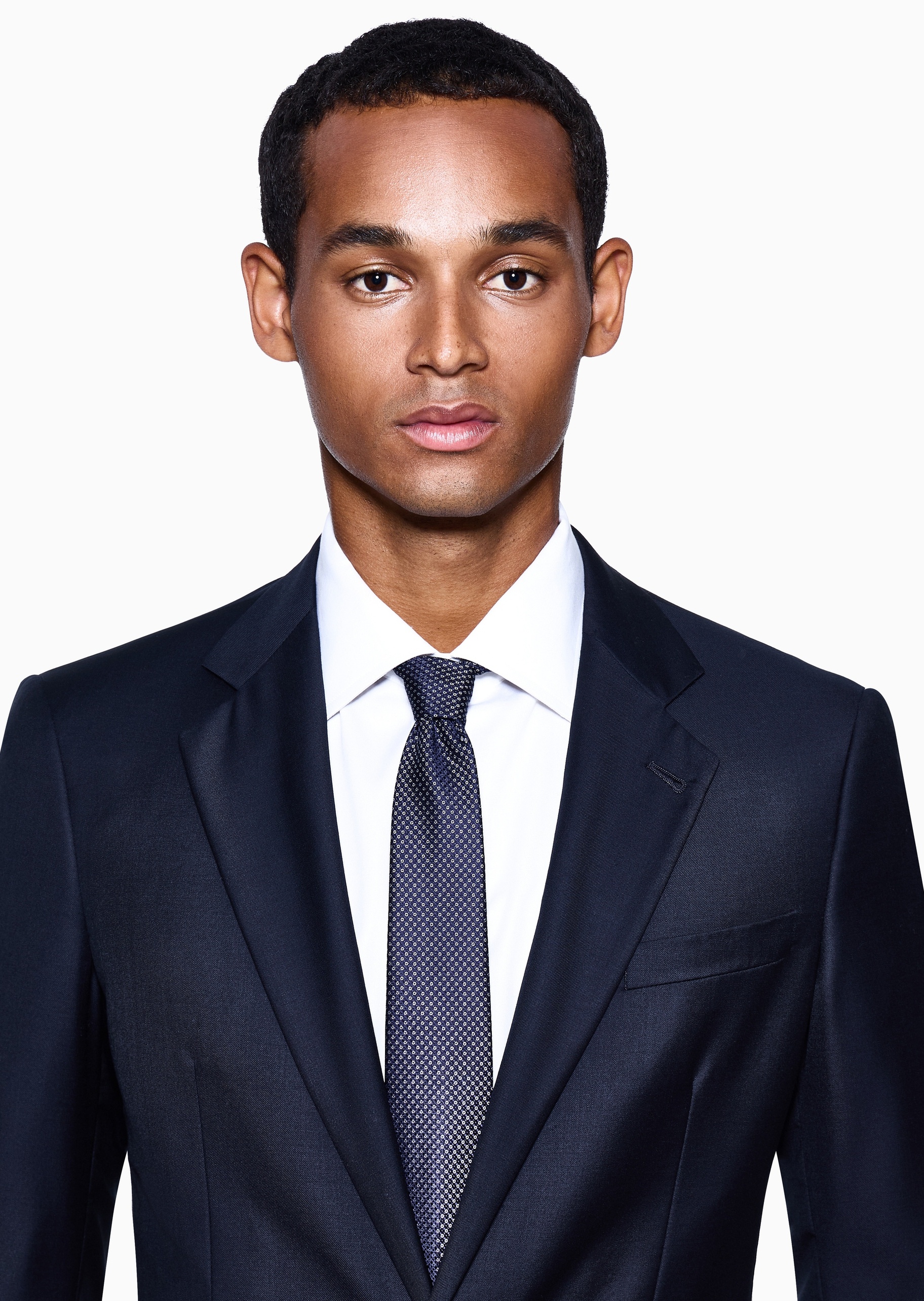 Giorgio Armani 男士桑蚕丝手打箭头型撞色提花领带新婚礼物