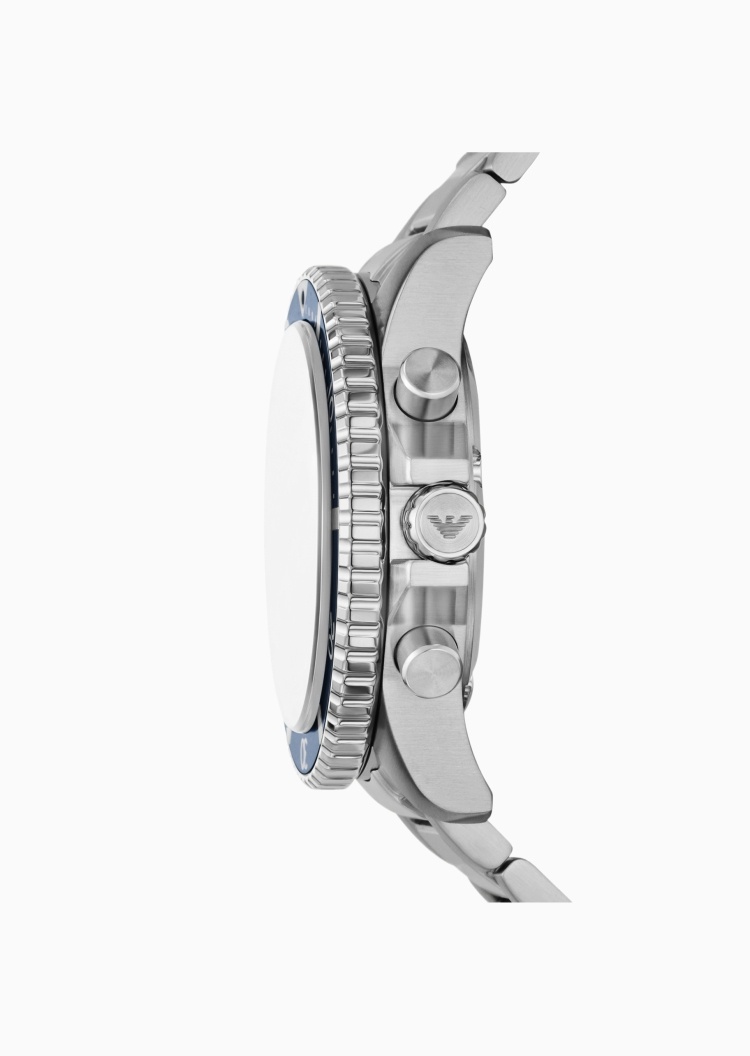 Emporio Armani 男士素色钢带摩登都市太阳能腕表