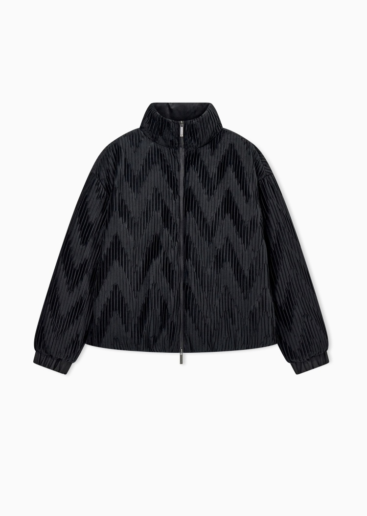 Emporio Armani 女士立领直身通勤拉链羽绒服外套