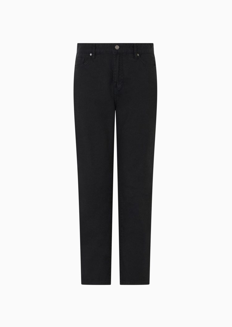 ARMANI EXCHANGE 女士棉质合身中腰九分锥形直脚牛仔裤